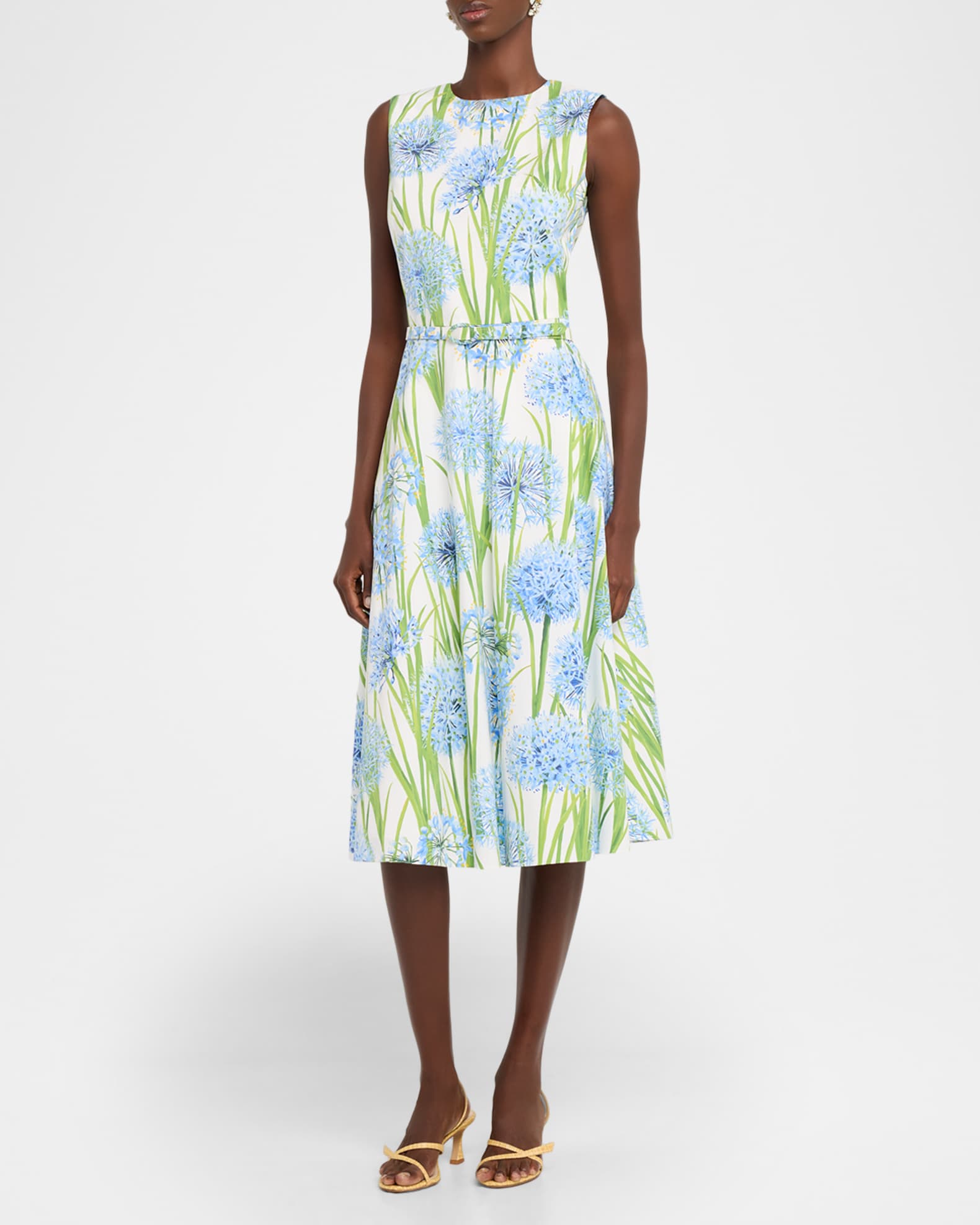Oscar de La Renta | Allium Cotton Poplin Dress