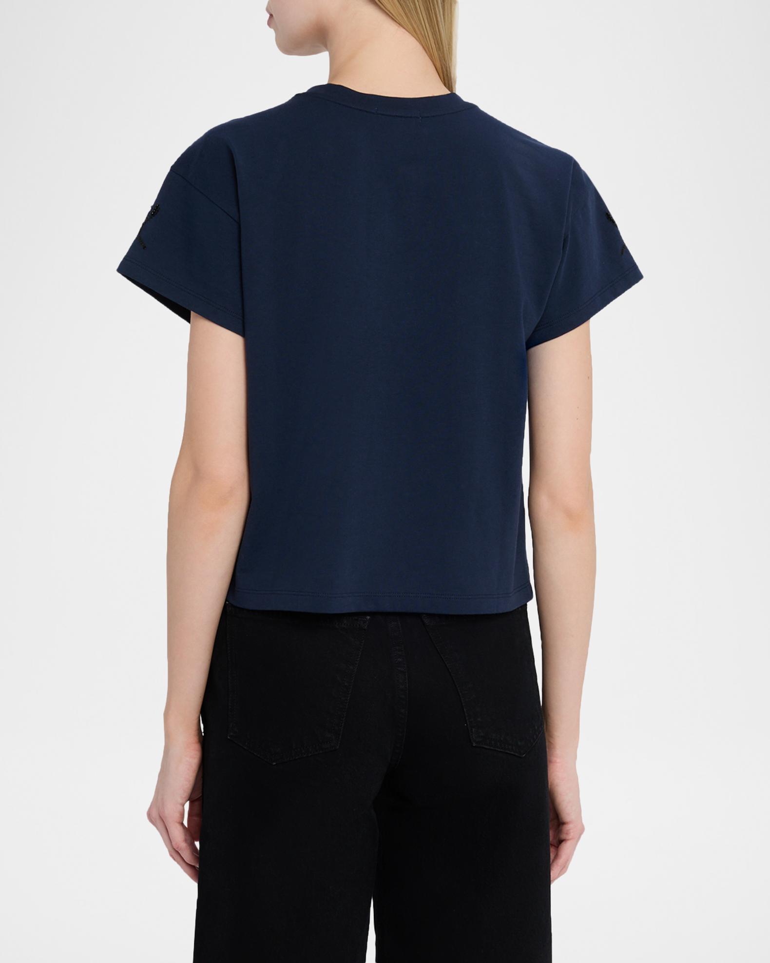 rag & bone Kelly Boxy Beaded Floral Tee | Neiman Marcus