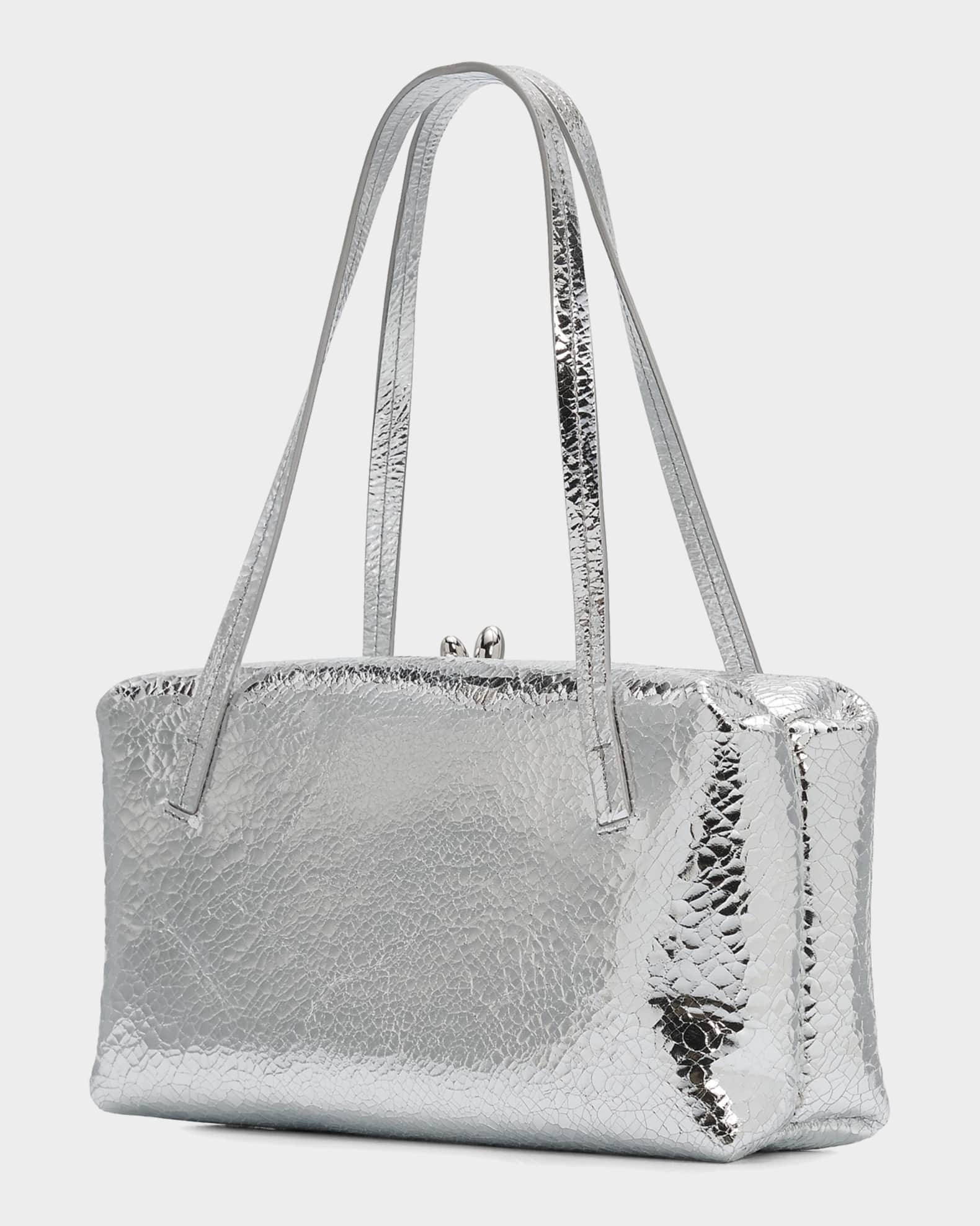Jil Sander Goji Pillow Laminated Leather Shoulder Bag | Neiman Marcus