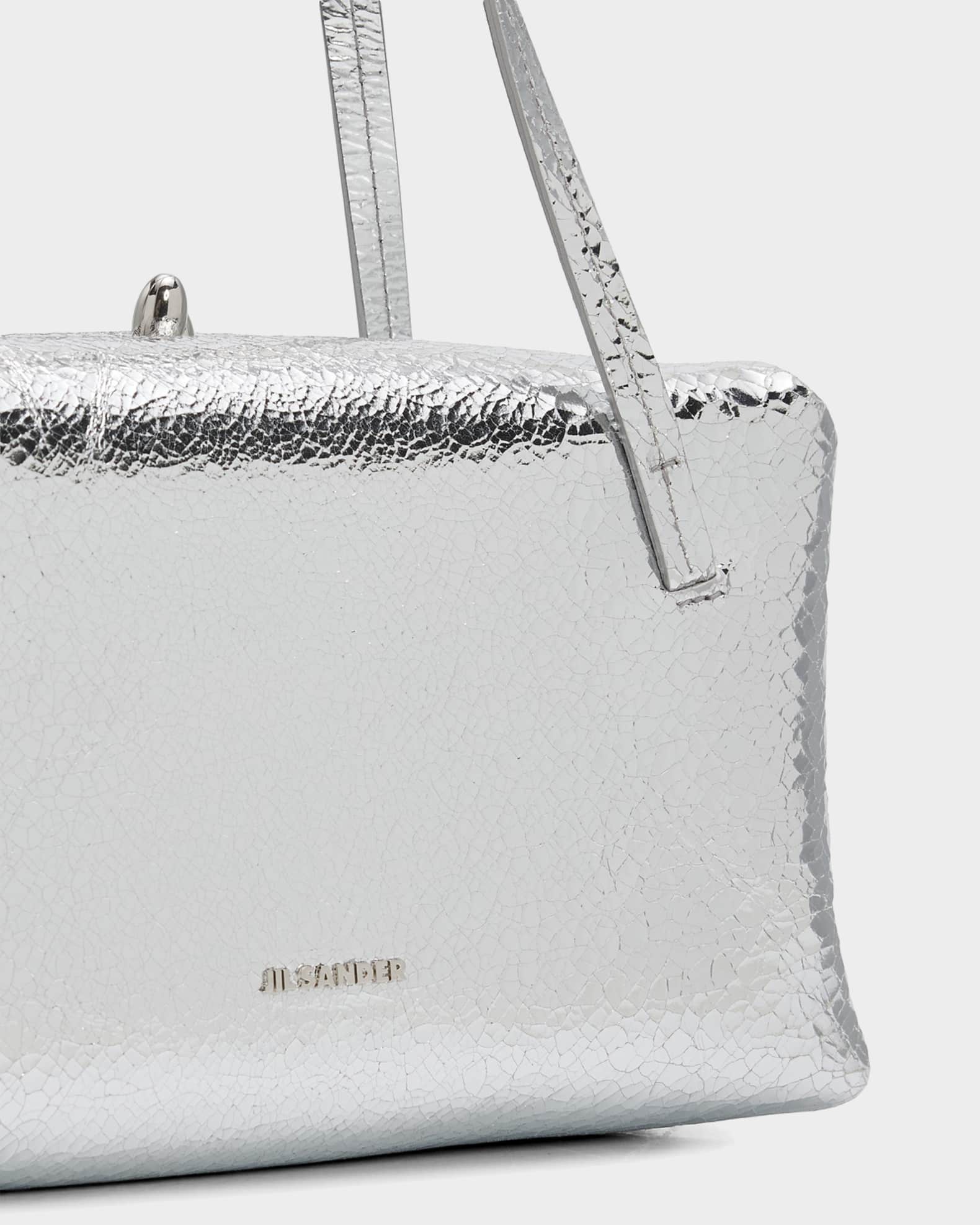 Jil Sander Goji Pillow Laminated Leather Shoulder Bag | Neiman Marcus