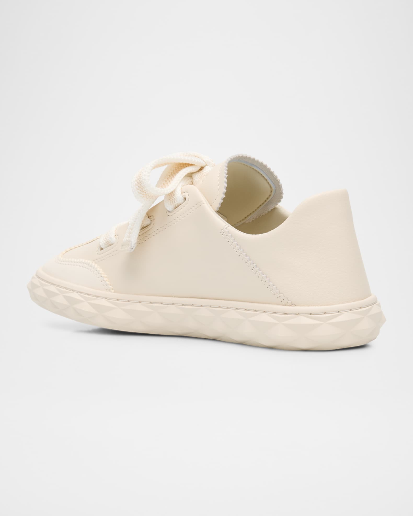 Jimmy Choo Diamond Flex Lightweight Leather Trainers with