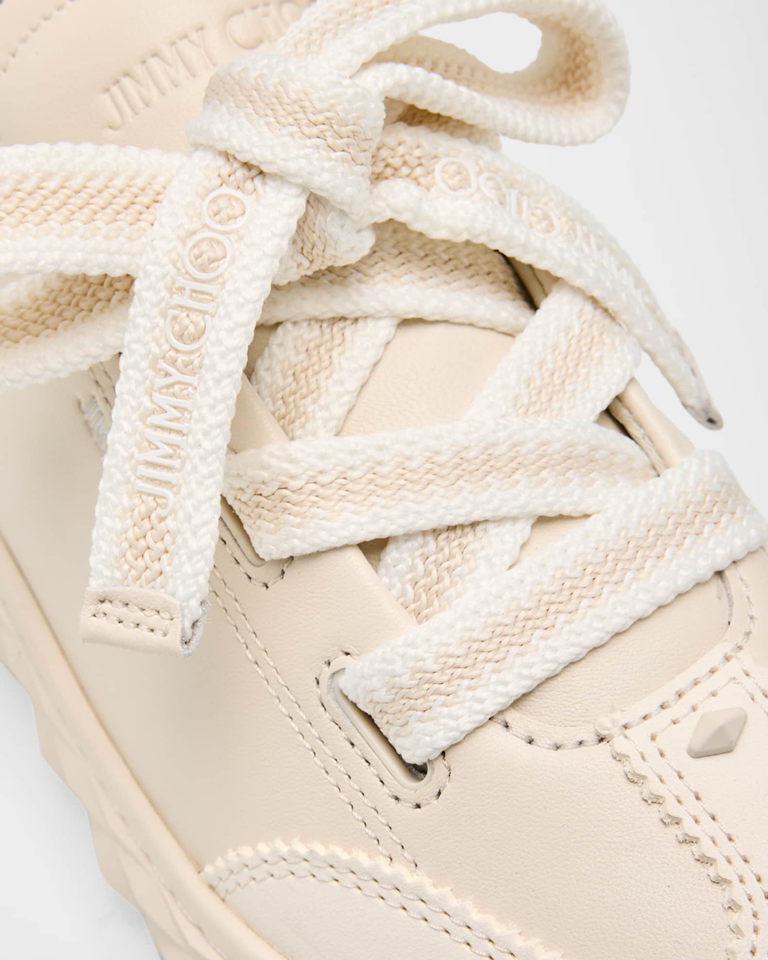 Jimmy Choo Diamond Flex Lightweight Leather Trainers with