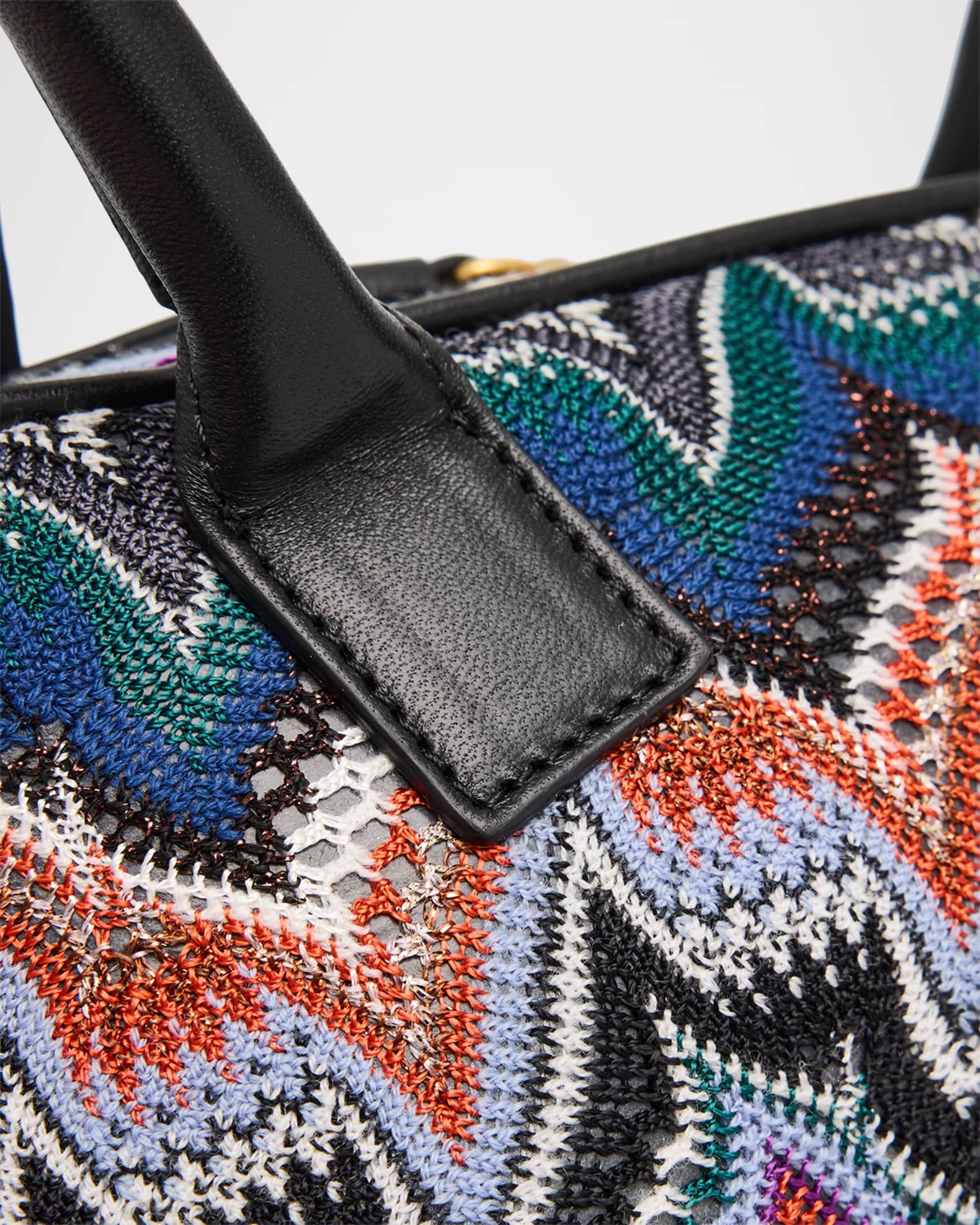 Missoni Zig Zag Cotton Bowling Shoulder Bag | Neiman Marcus