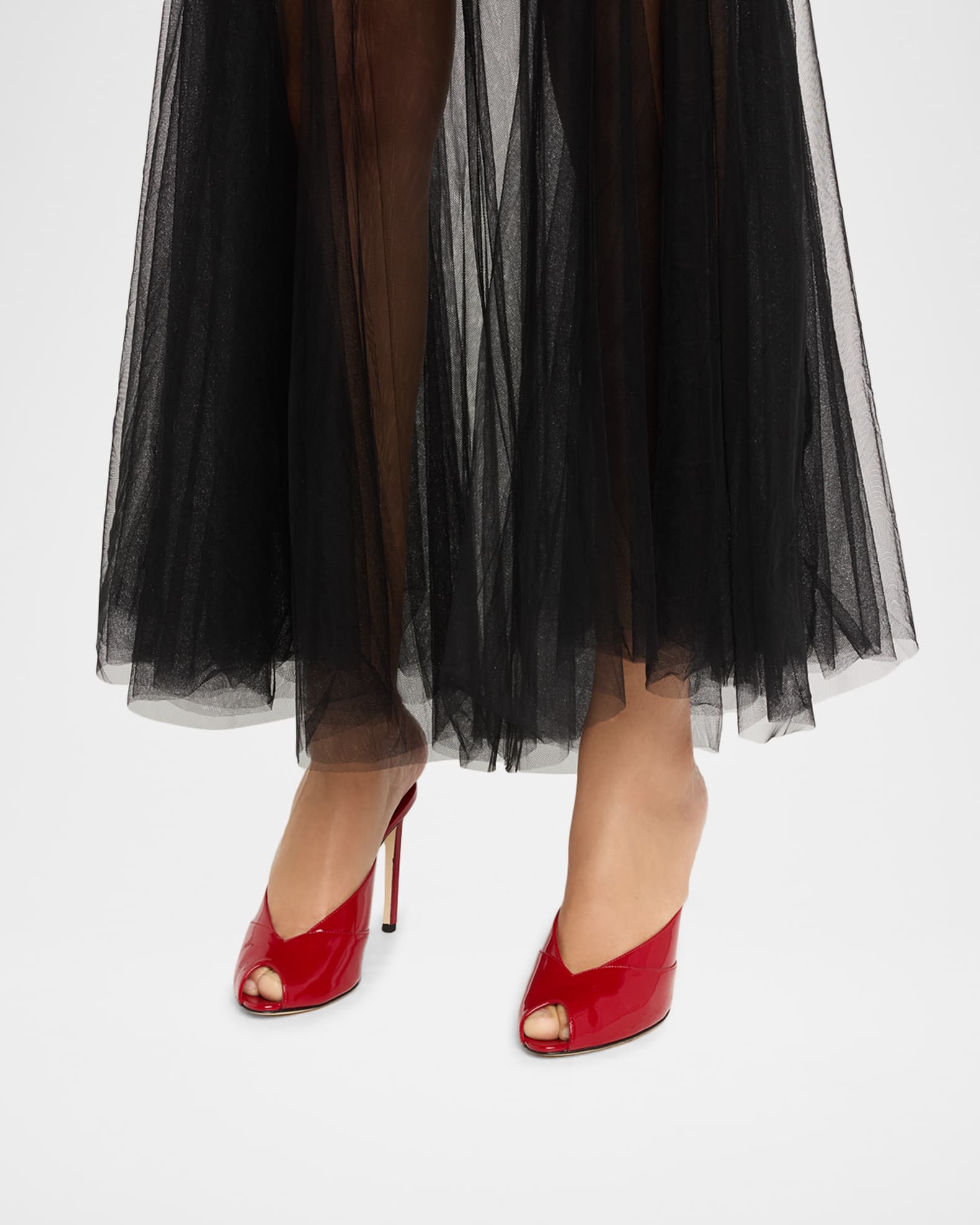 Jimmy Choo Brigitte 100mm Patent Leather Mule Pumps | Neiman Marcus