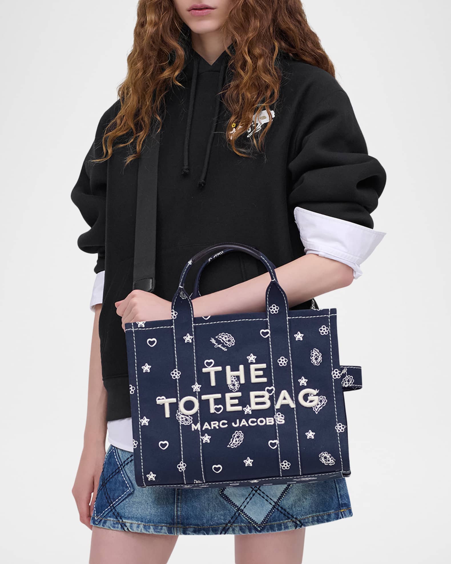 Marc Jacobs The Bandana Canvas Medium Tote Bag | Neiman Marcus
