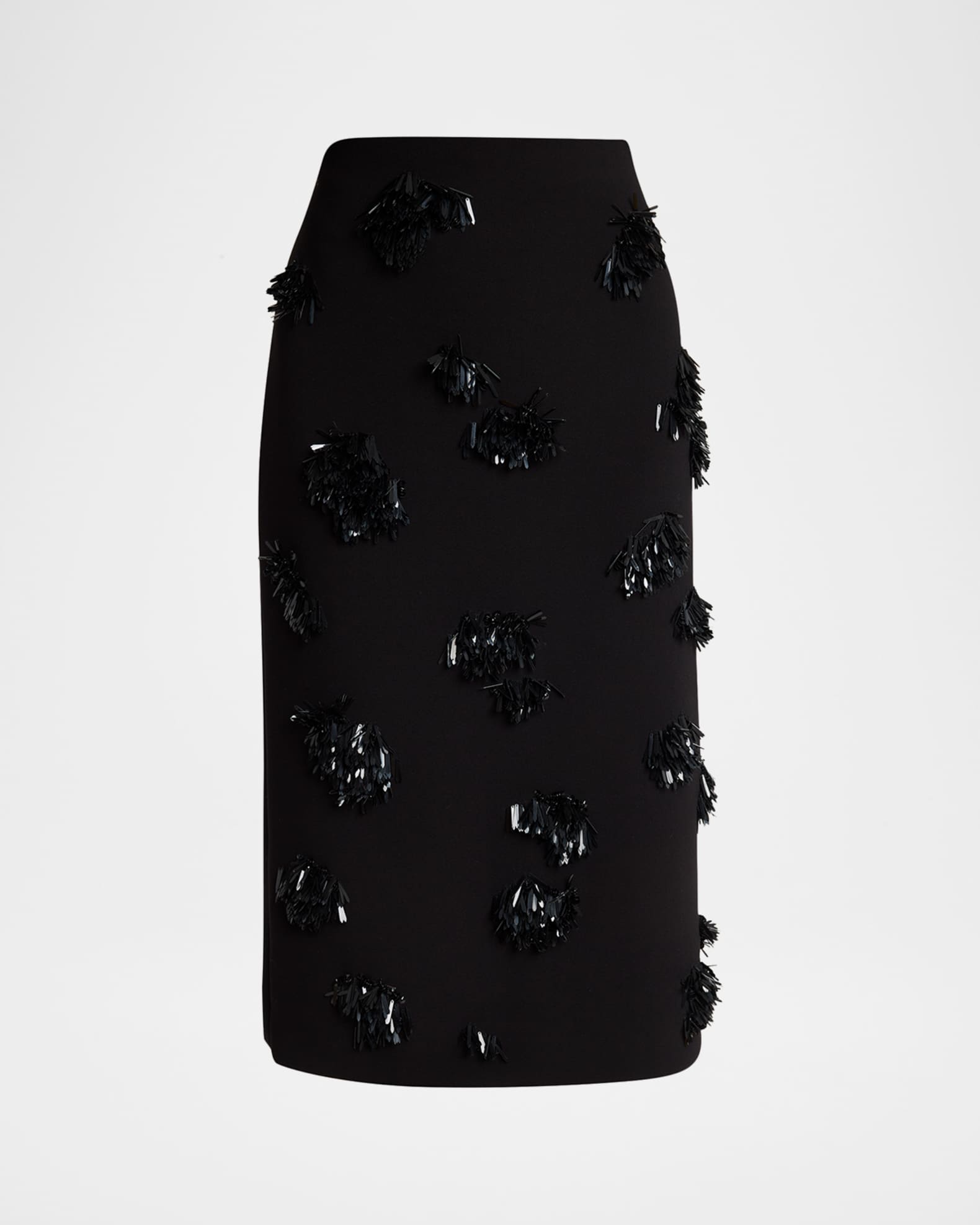 Proenza Schouler Moira Embroidered Compact Crepe Skirt | Neiman Marcus