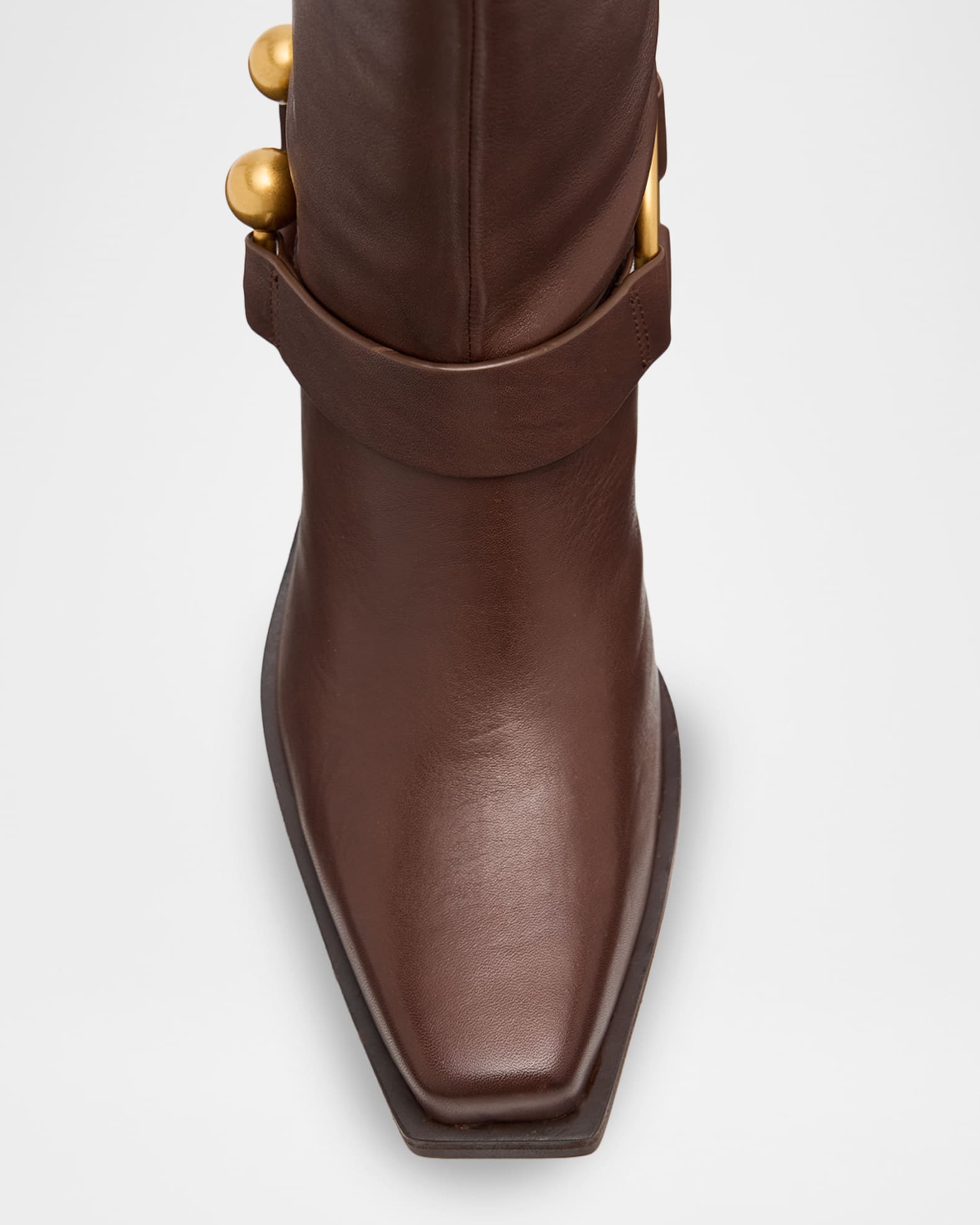 アンティーク テラコッタ・マザー・ゴッデス Cult Gaia 65mm Joslyn Leather Moto Boots | Neiman Marcus