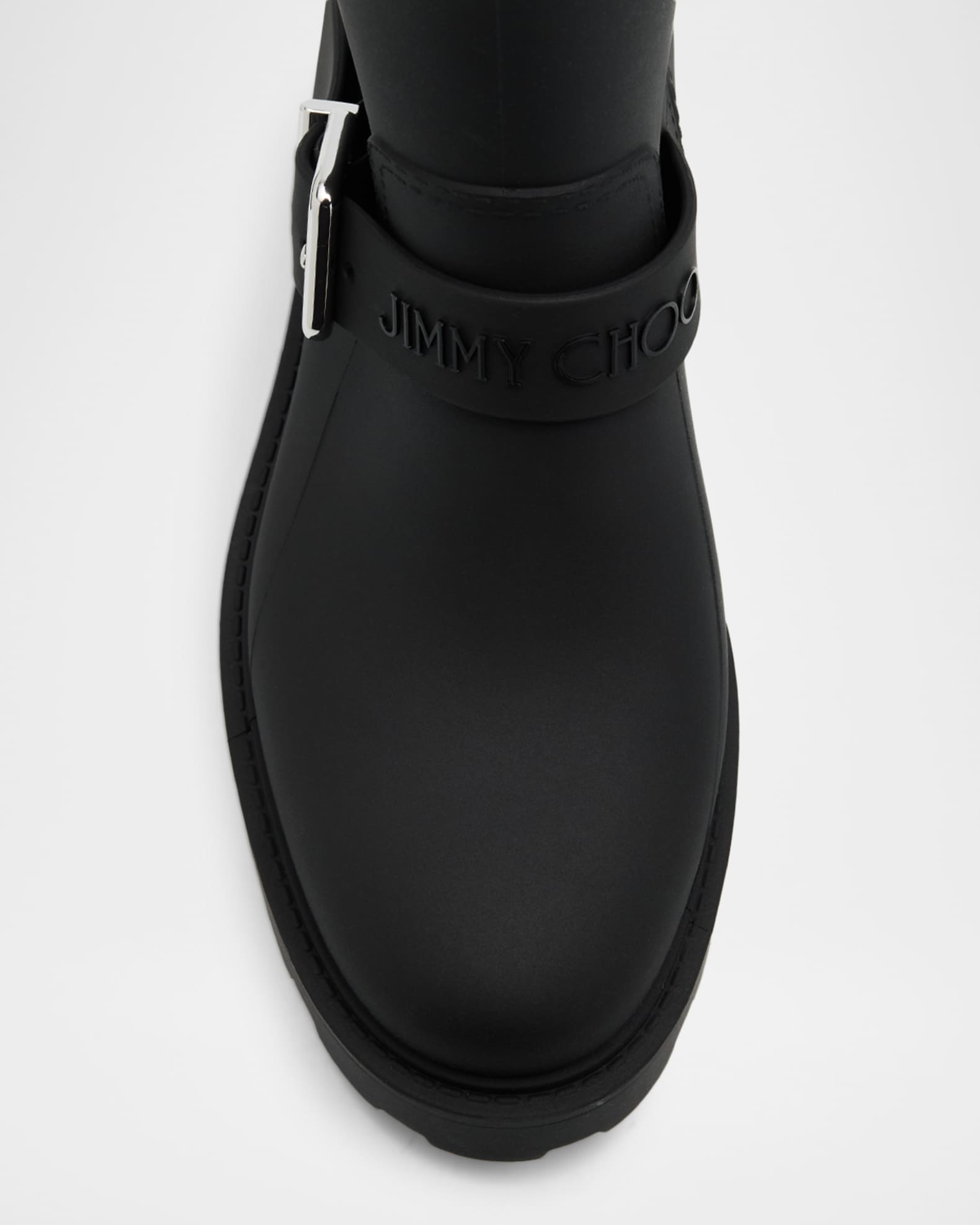 Jimmy Choo Biker TPU Mid-Calf Rain Boots | Neiman Marcus