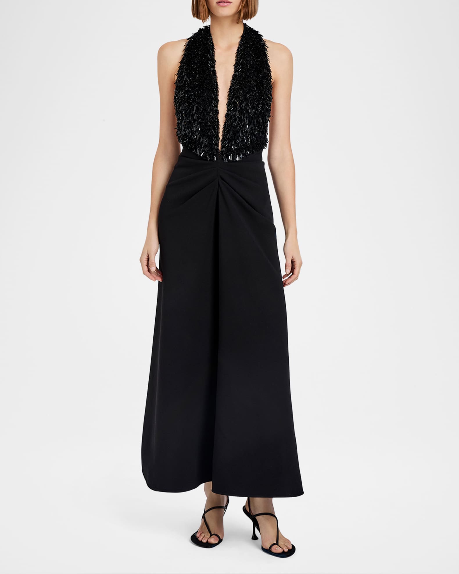prom dress peacock Peacock Green Sequin Off Shoulder V-Neck Mermaid Prom Dress main image 0