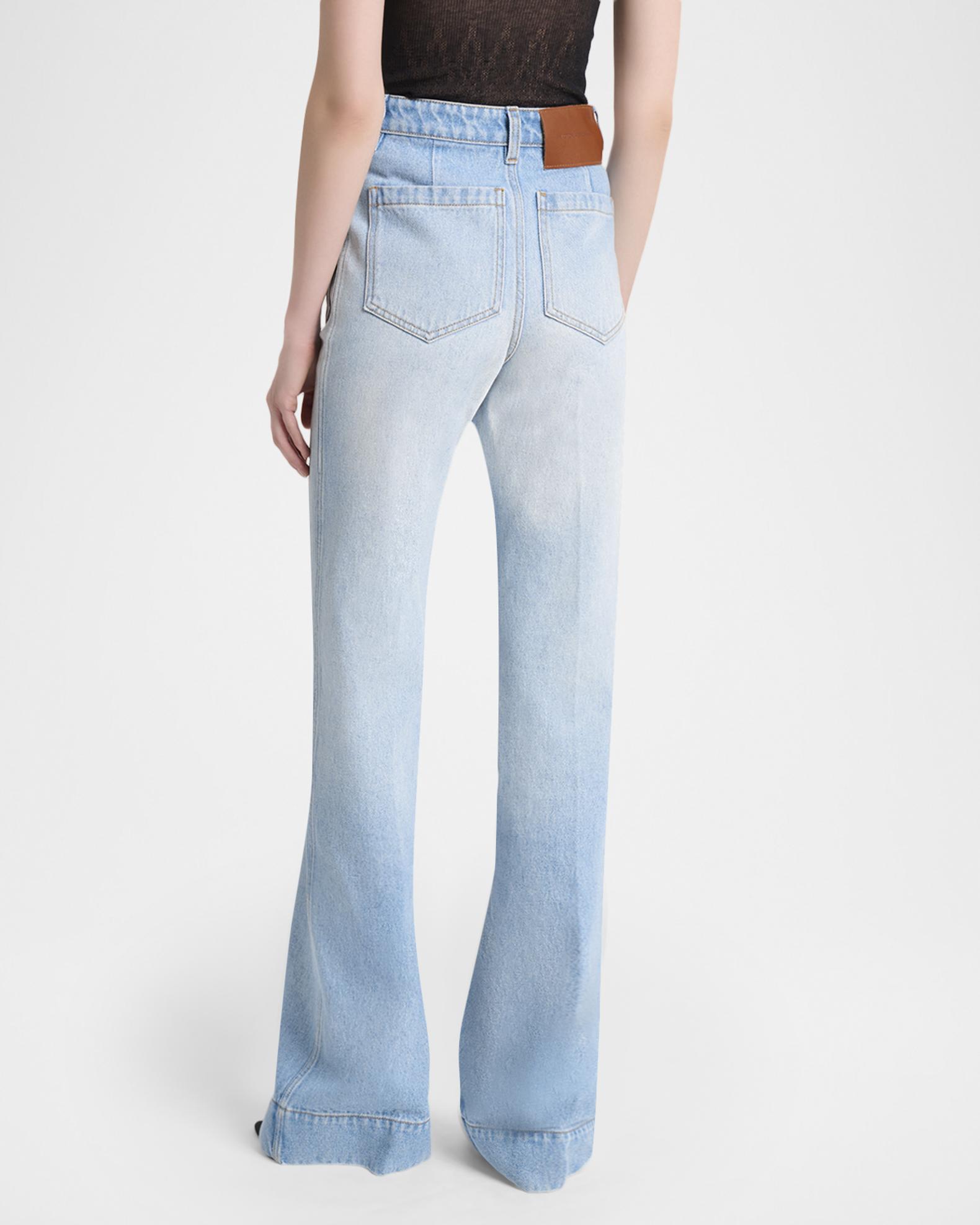 Victoria Beckham Alina Front Pocket Flare Jeans | Neiman Marcus