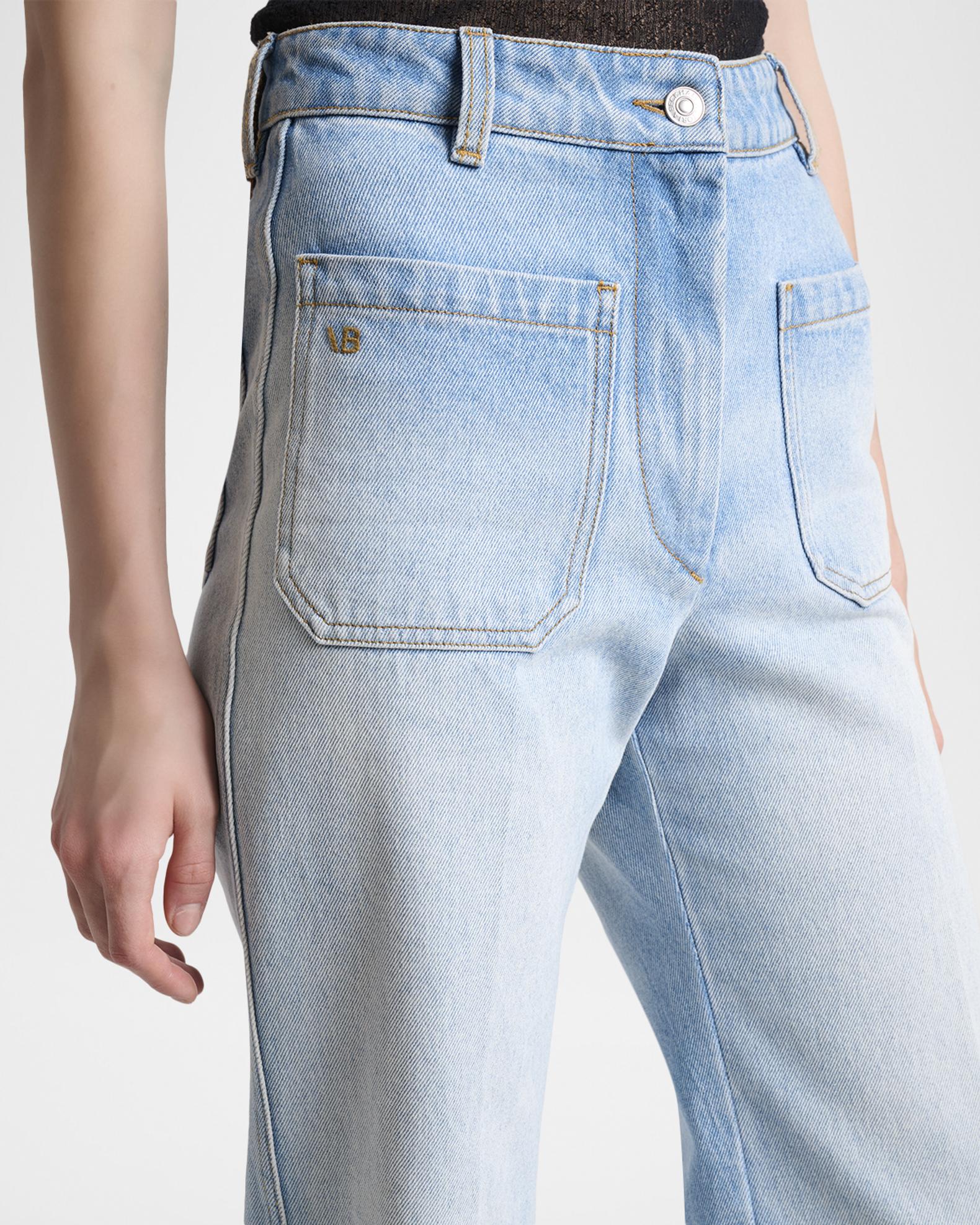 Victoria Beckham Alina Front Pocket Flare Jeans | Neiman Marcus