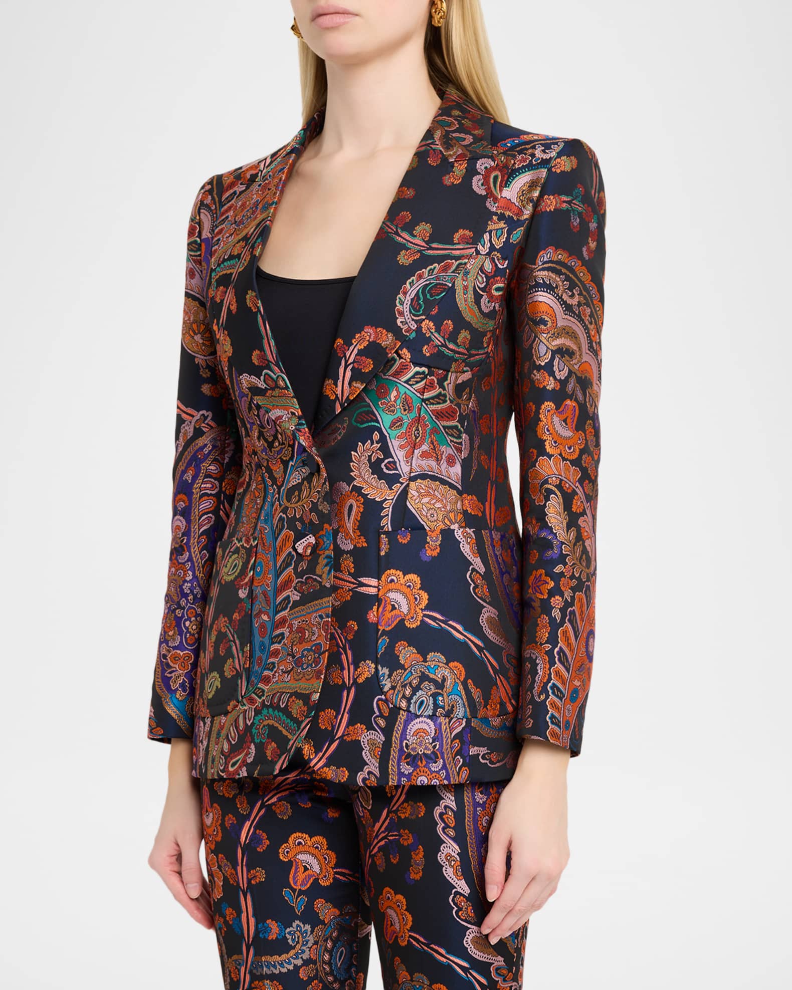 Etro Paisley Silk Brocade Jacket | Neiman Marcus