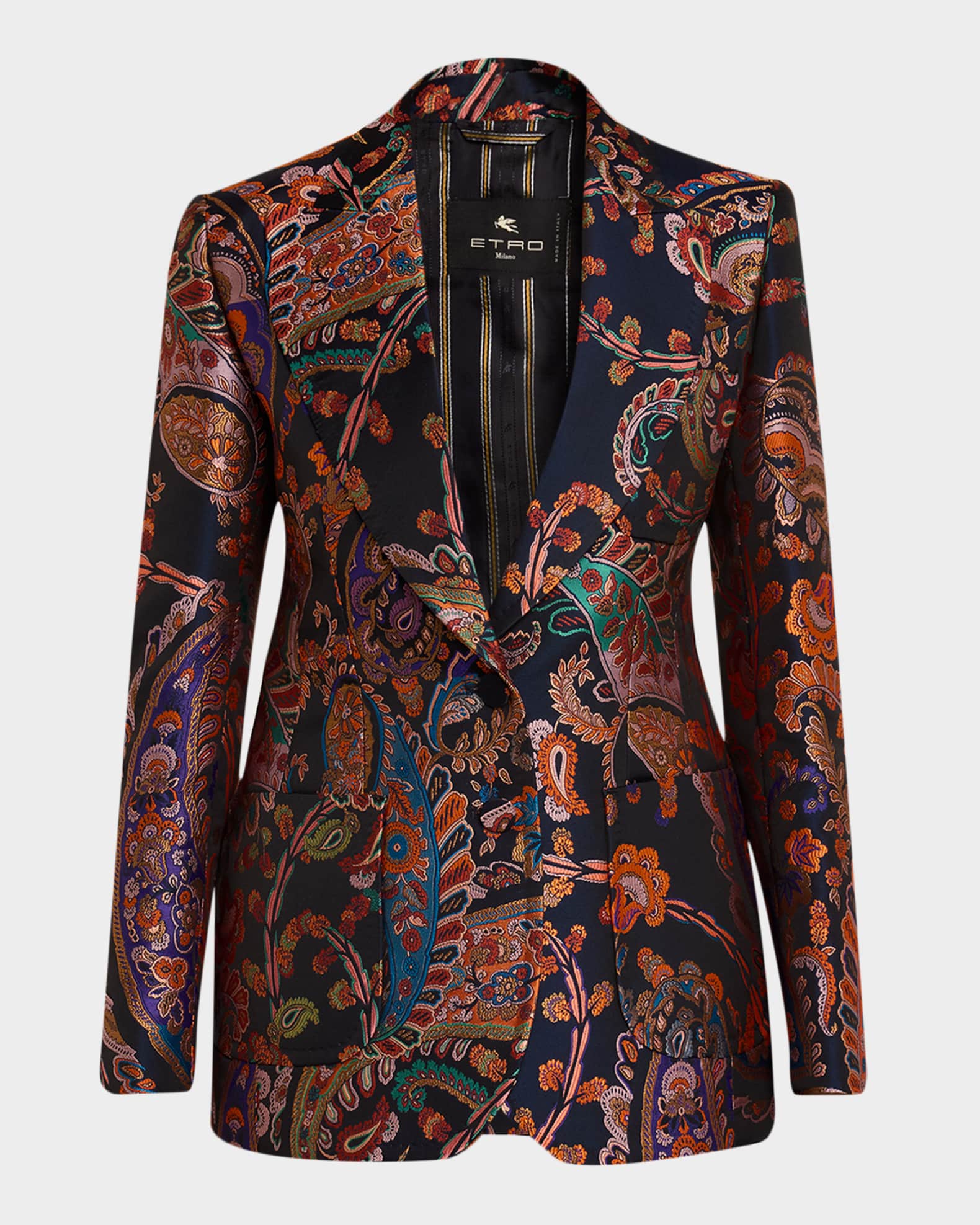 Etro Paisley Silk Brocade Jacket | Neiman Marcus