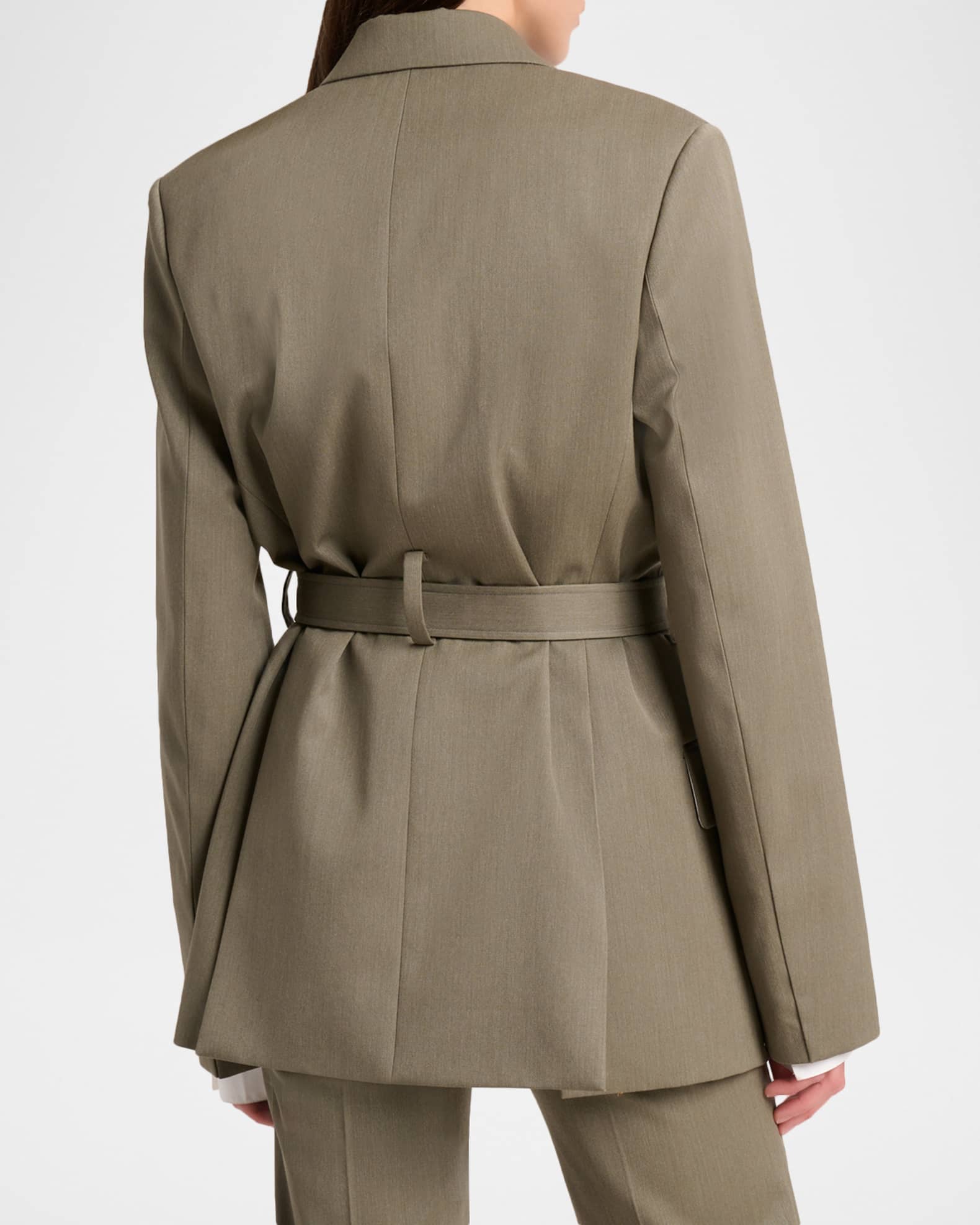 Victoria Beckham Belted Tailored Jacket | Neiman Marcus