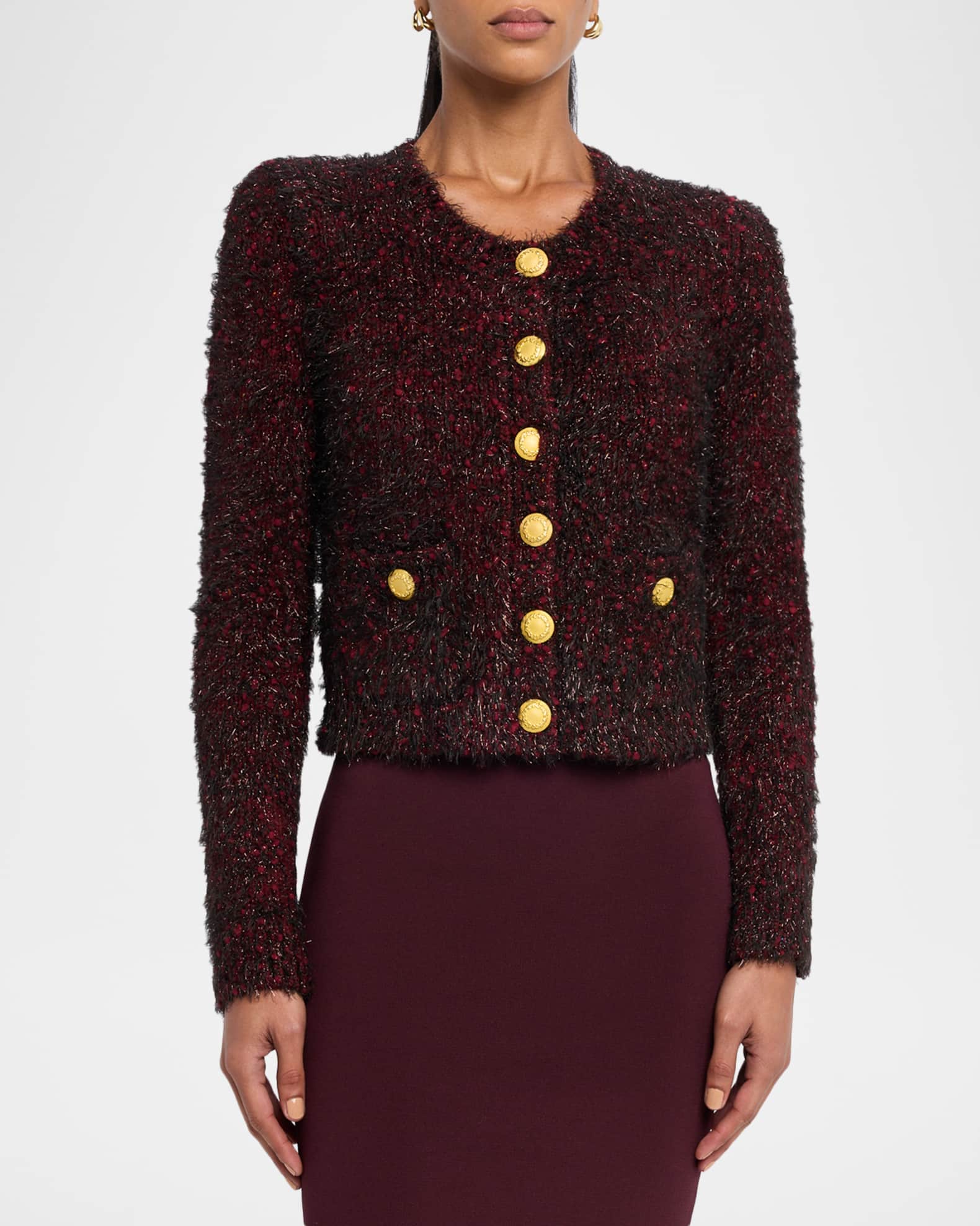 L'Agence Una Knit Cardigan | Neiman Marcus