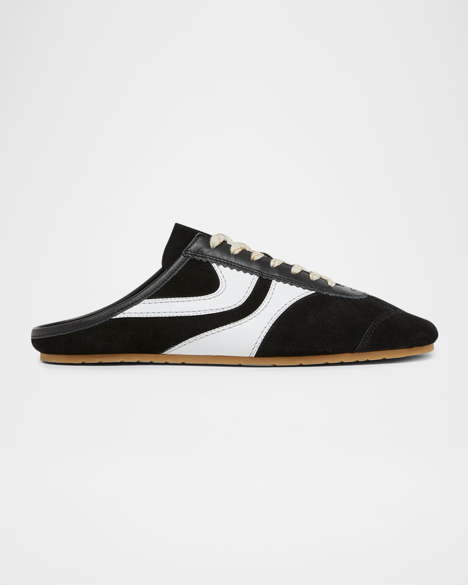 Dries Van Noten Men's Destin Mixed Leather Retro Sneakers | Neiman