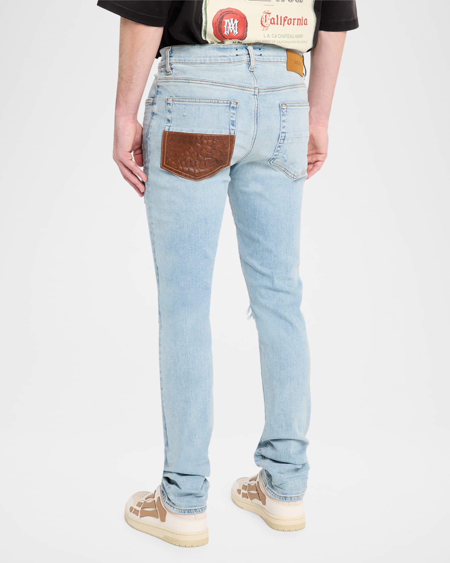 服/ファッション amiri mx1 Amiri MX1 Waxed Skinny Jeans | Saks Fifth Avenue