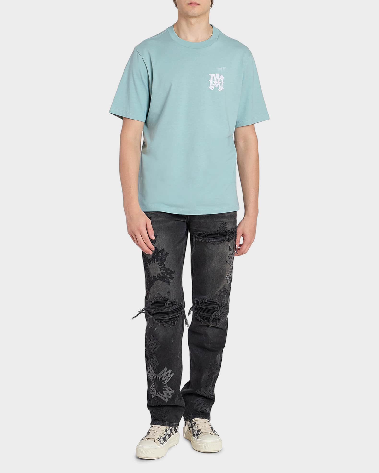 Amiri Men's MA Icon Embroidered Cotton T-Shirt | Neiman Marcus