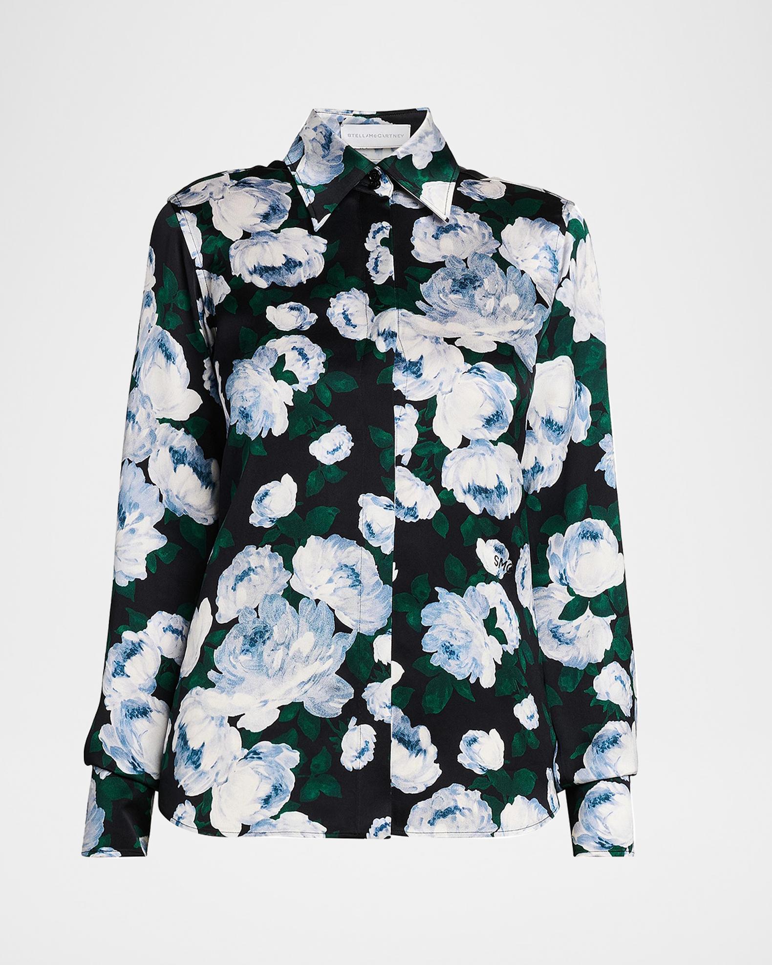 Stella McCartney Bunch Of Roses Button-Down Shirt | Neiman Marcus