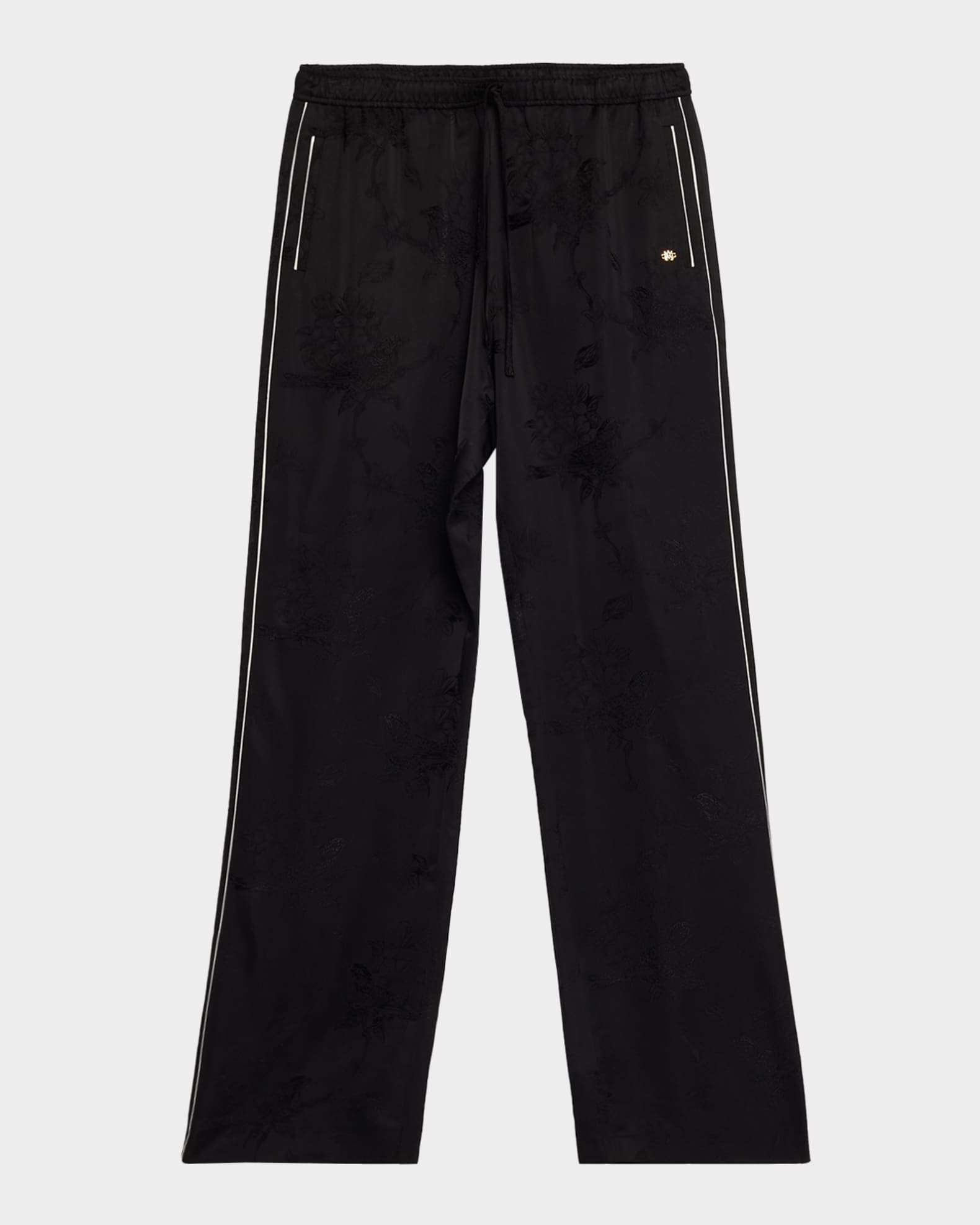 Amiri Men's Floral Jacquard Pull-On Drawstring Pants | Neiman Marcus