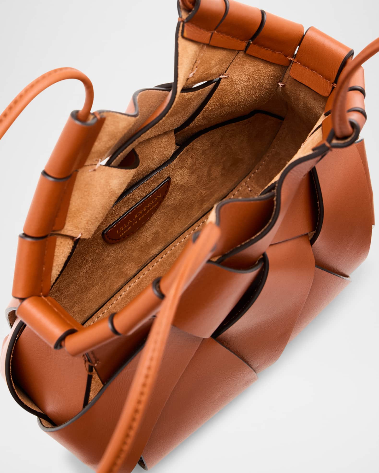 Ulla Johnson Charlotte Woven Leather Crossbody Bag | Neiman Marcus