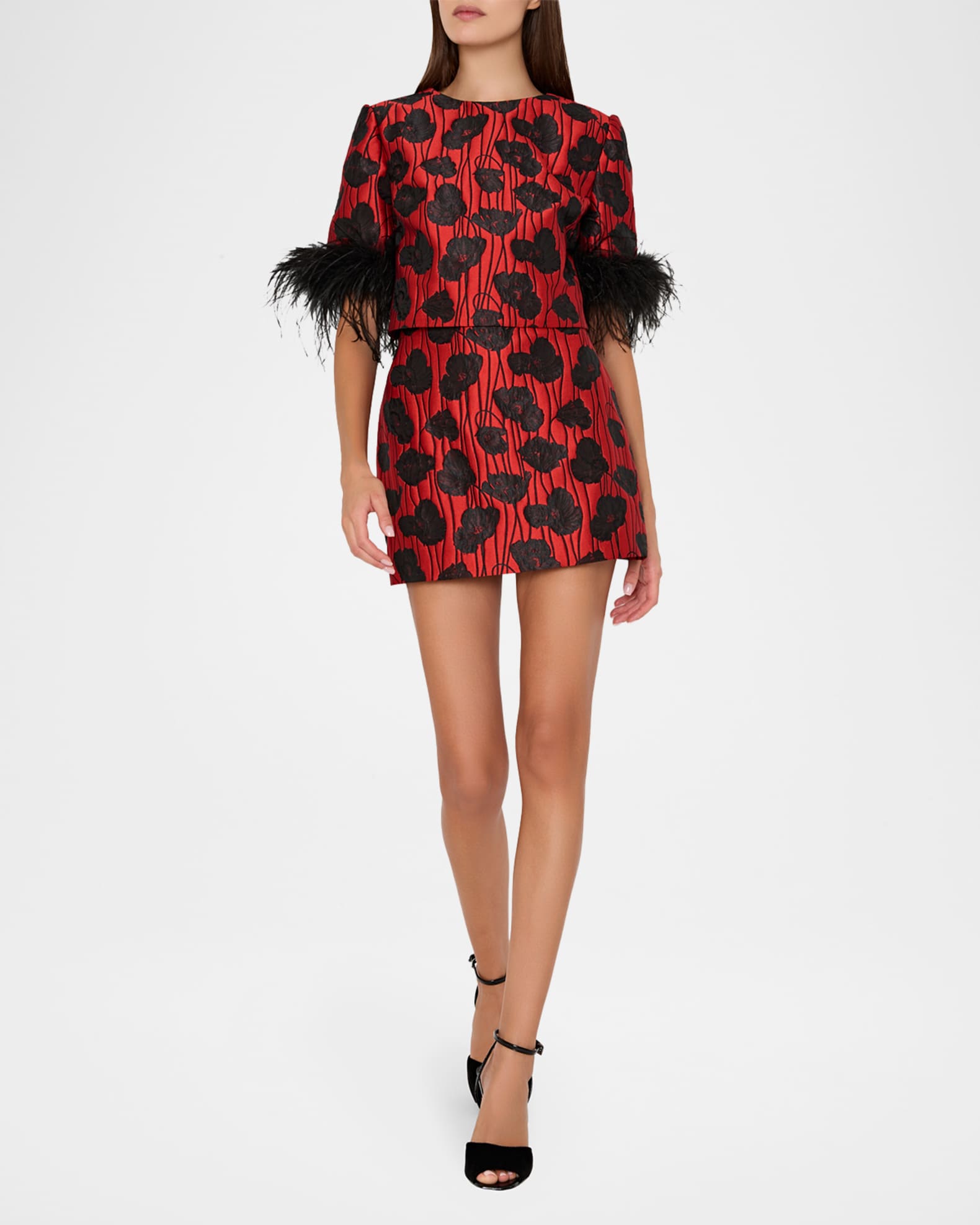 Milly Poppy Jacquard Mini Skirt | Neiman Marcus