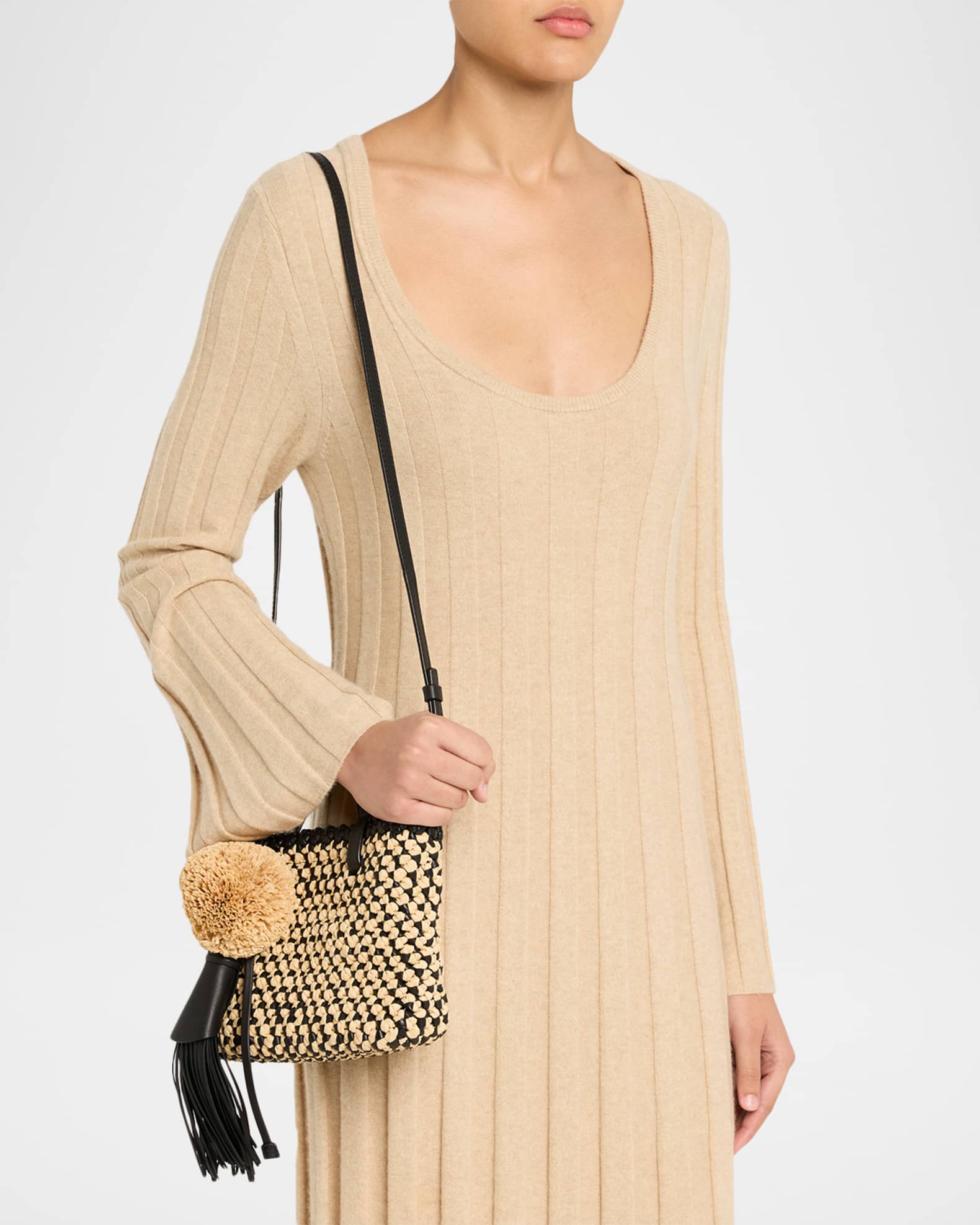 Ulla Johnson Raffia Mini Crossbody Bag | Neiman Marcus