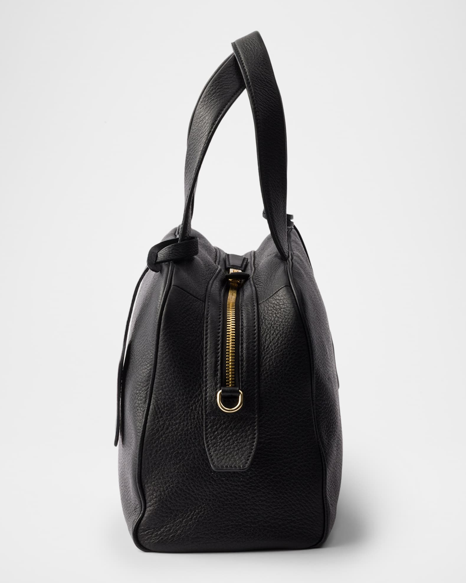 Prada Large Leather Top-Handle Bag | Neiman Marcus