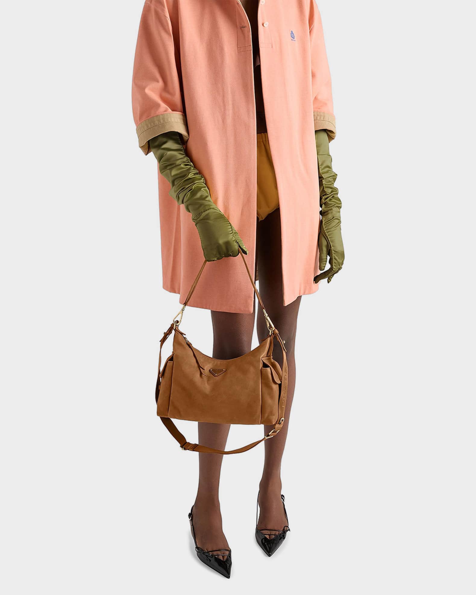 Prada Explore Large Nappa Leather Crossbody Bag | Neiman Marcus