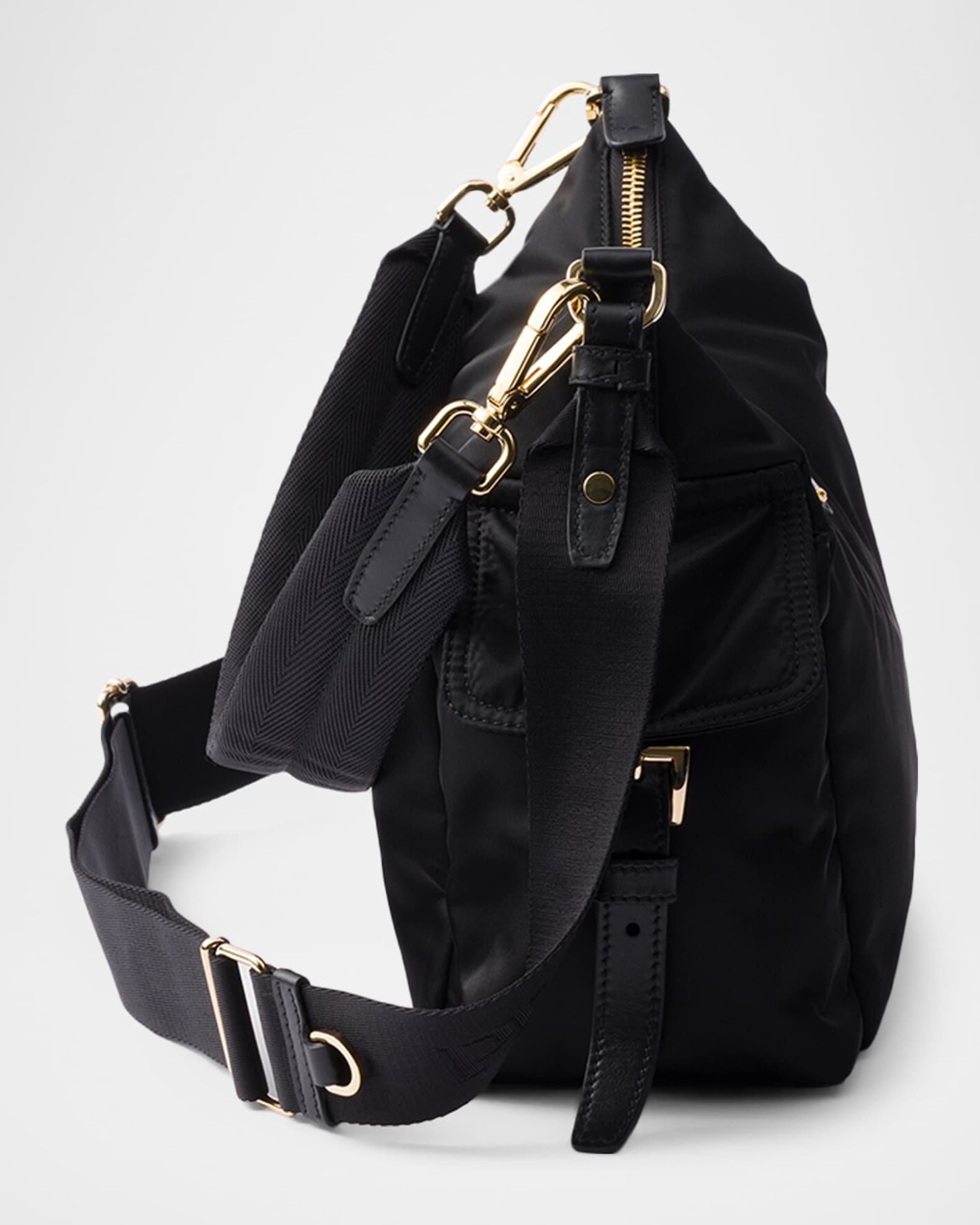 Prada Explore Large Re-Nylon & Leather Crossbody Bag | Neiman Marcus
