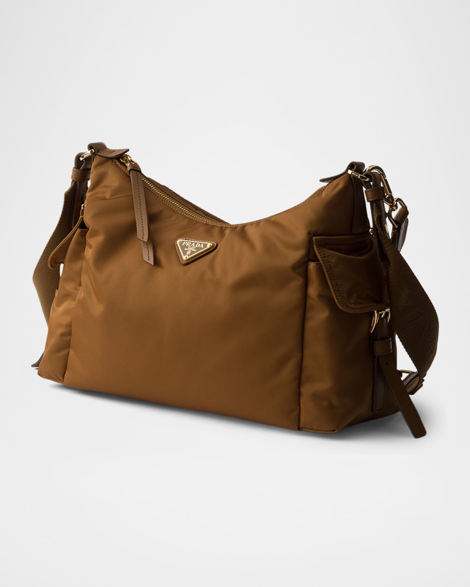 Prada Explore Large Re-Nylon & Leather Crossbody Bag | Neiman Marcus