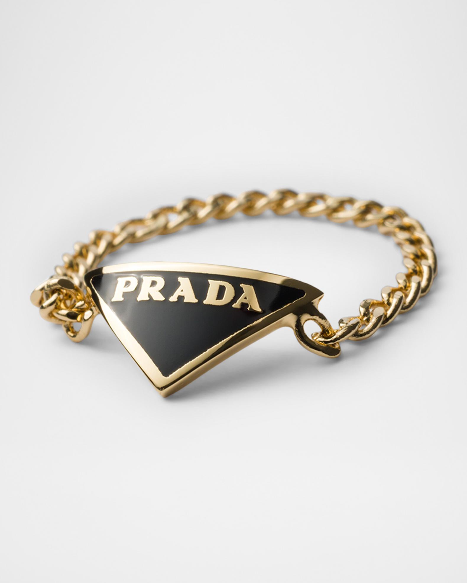 Prada Enameled Metal Ring | Neiman Marcus