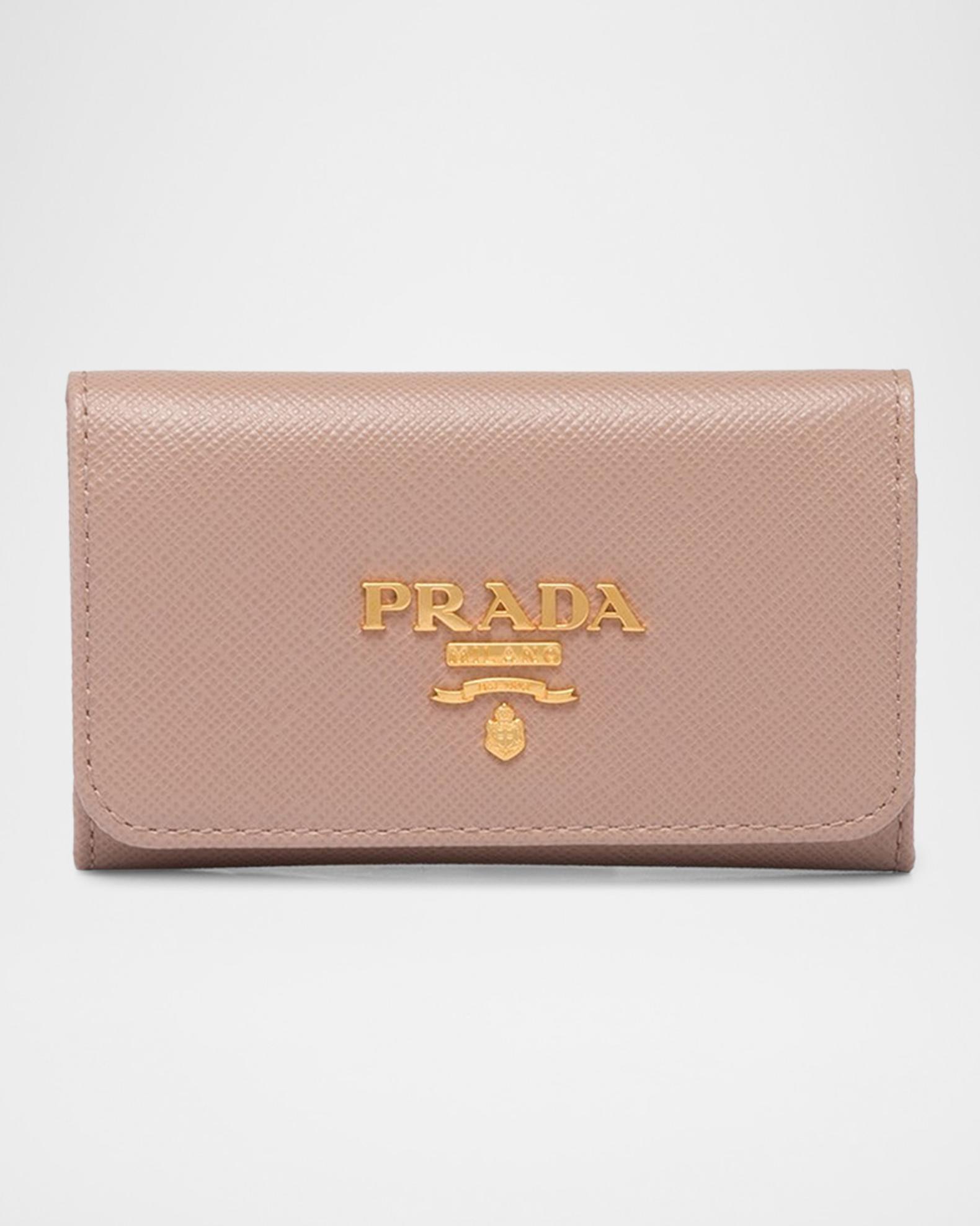 Prada Saffiano Leather Keychain | Neiman Marcus