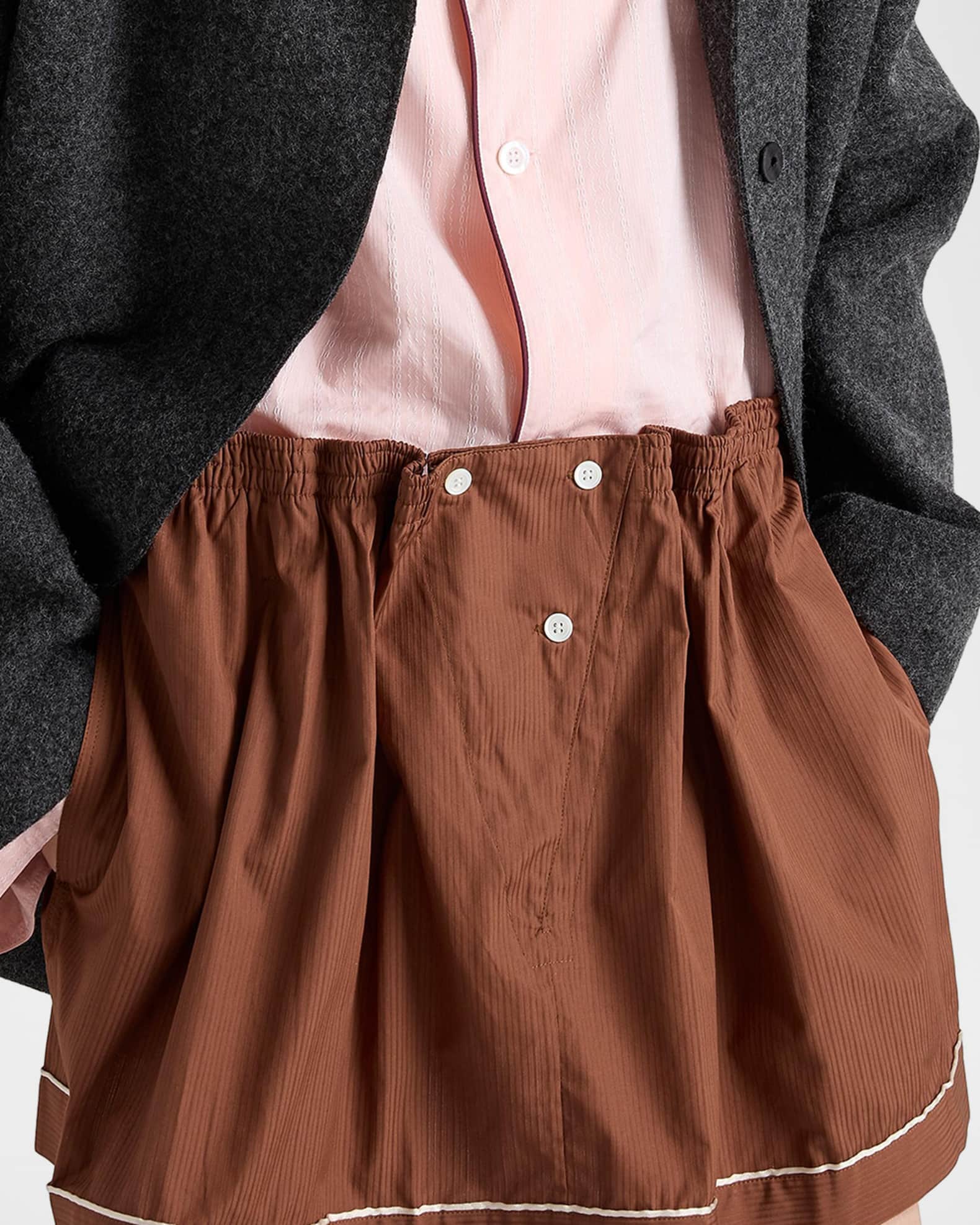Prada Cotton Mini Skirt | Neiman Marcus