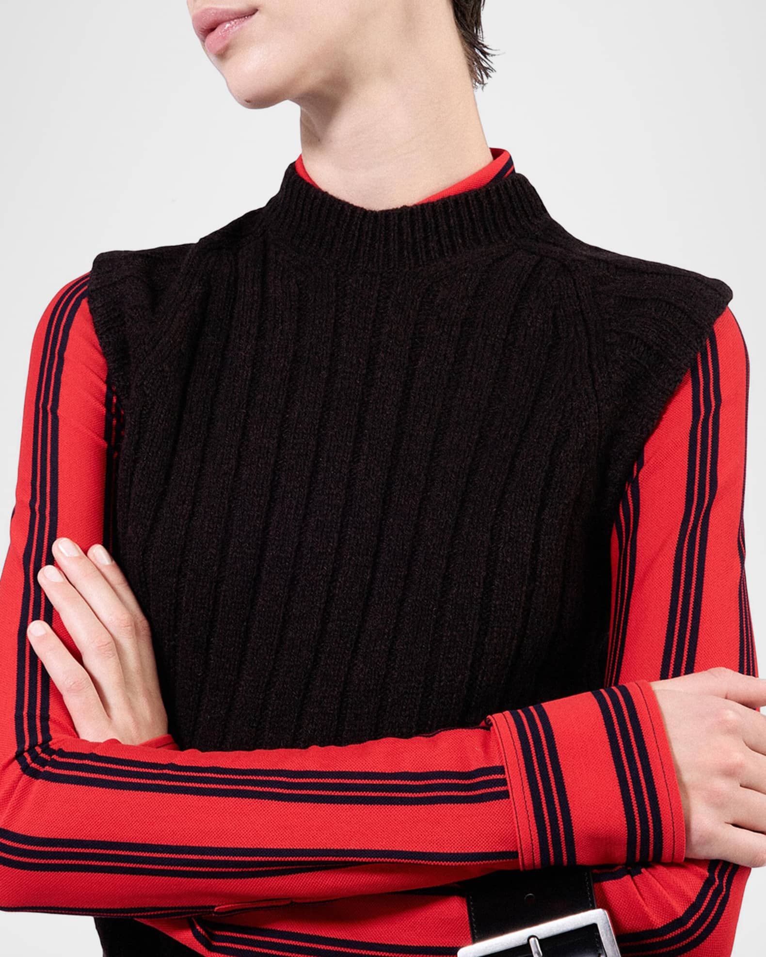 Prada Wool Knit Sweater Vest | Neiman Marcus