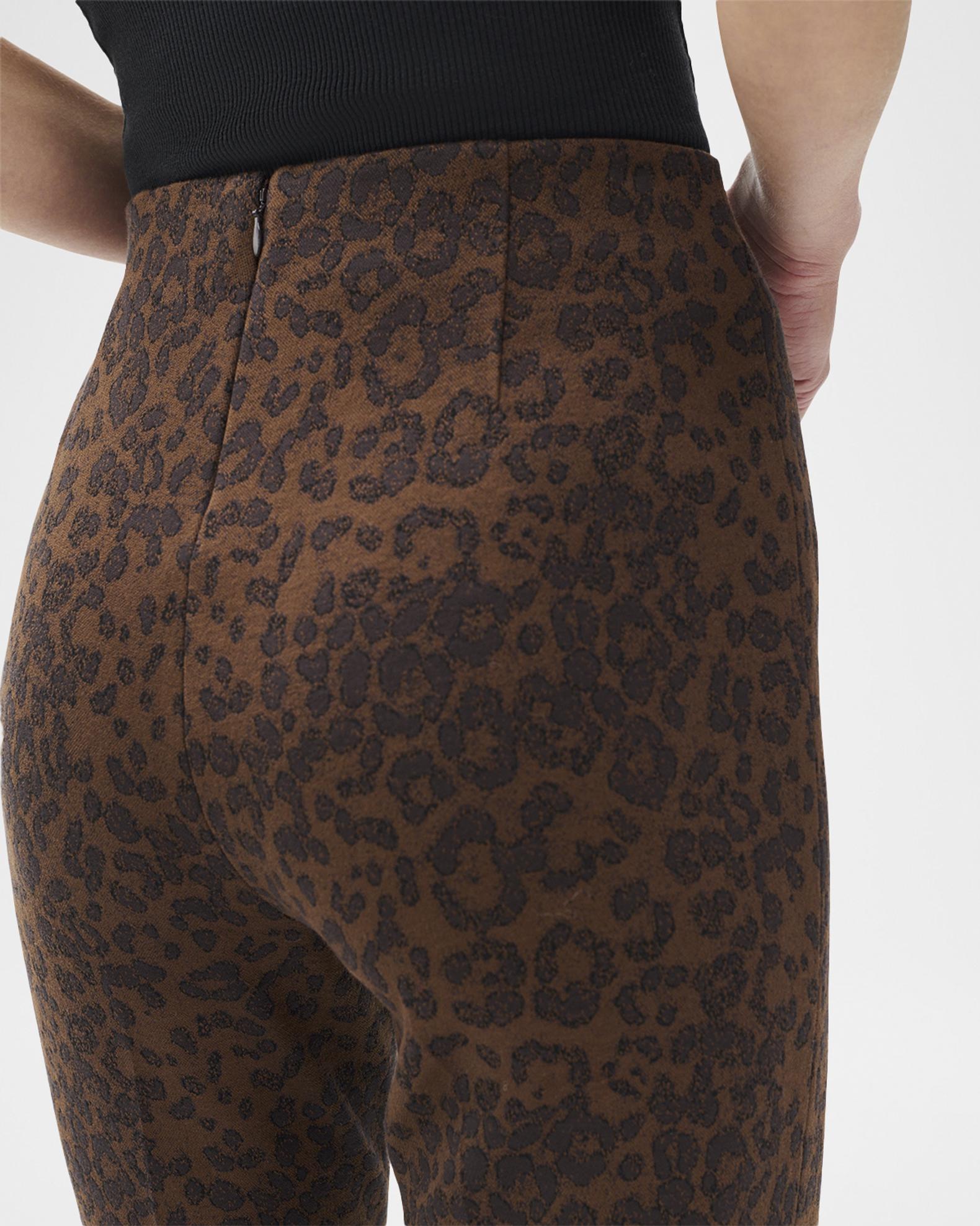 Rag & Bone Irina Kick-Flare Leopard Ponte Pants | Neiman Marcus