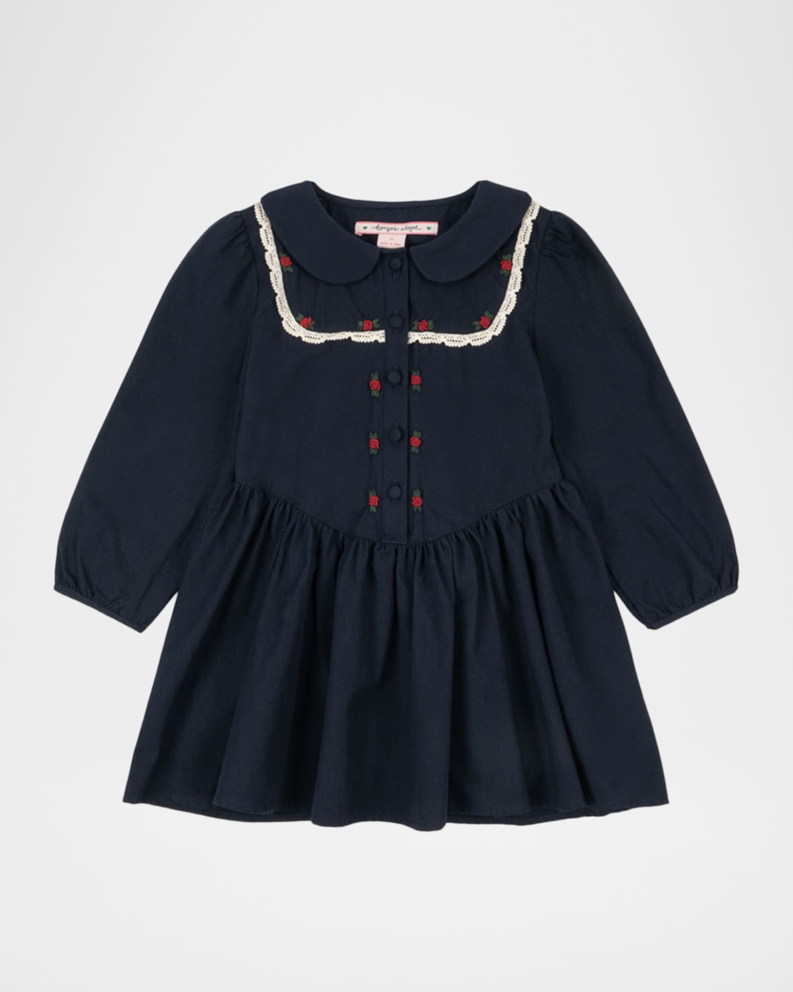 dior embroidered dress DIOR Short Dress Black Wool And Silk With DIOR In Heart Lights Motif for Women In Black. Size 38 main image 1