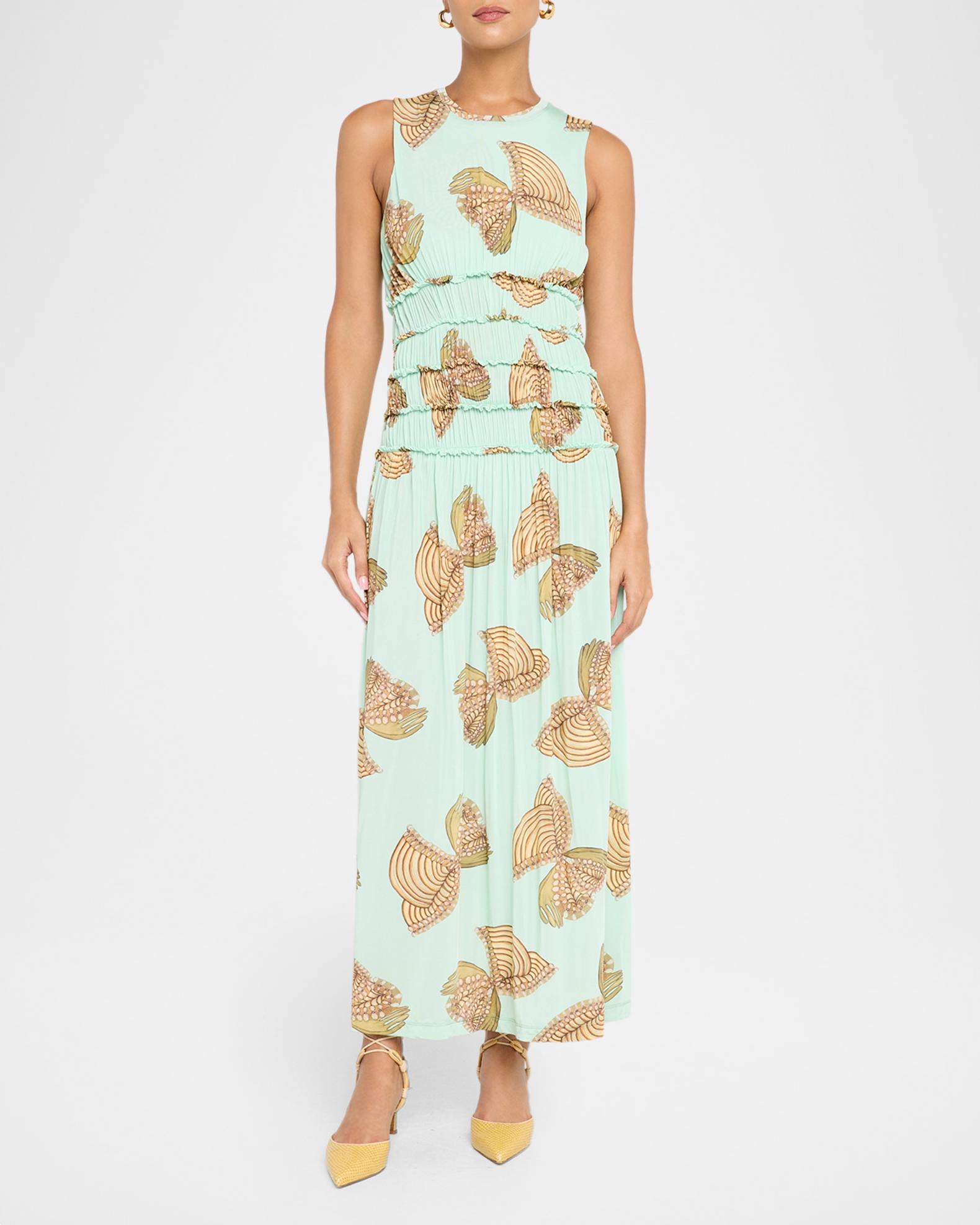 ulla mesh draped midi dress AllSaints Ulla Mesh Draped Midi Dress Women's Electric Blue Women's  Kicks  Machine
