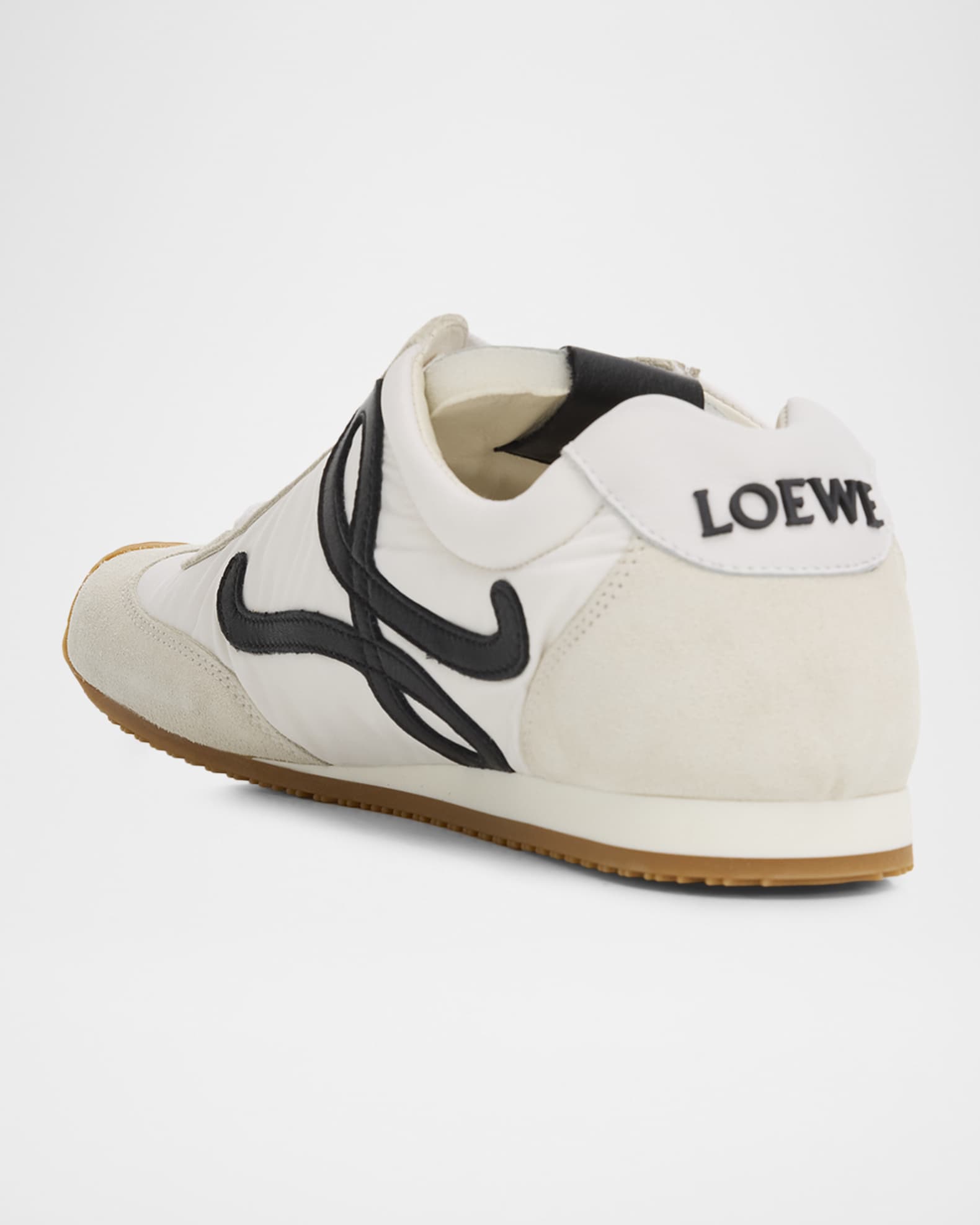 Loewe Ballet Runner 2.0 Nylon and Calfskin Low-Top Sneakers | Neiman Marcus