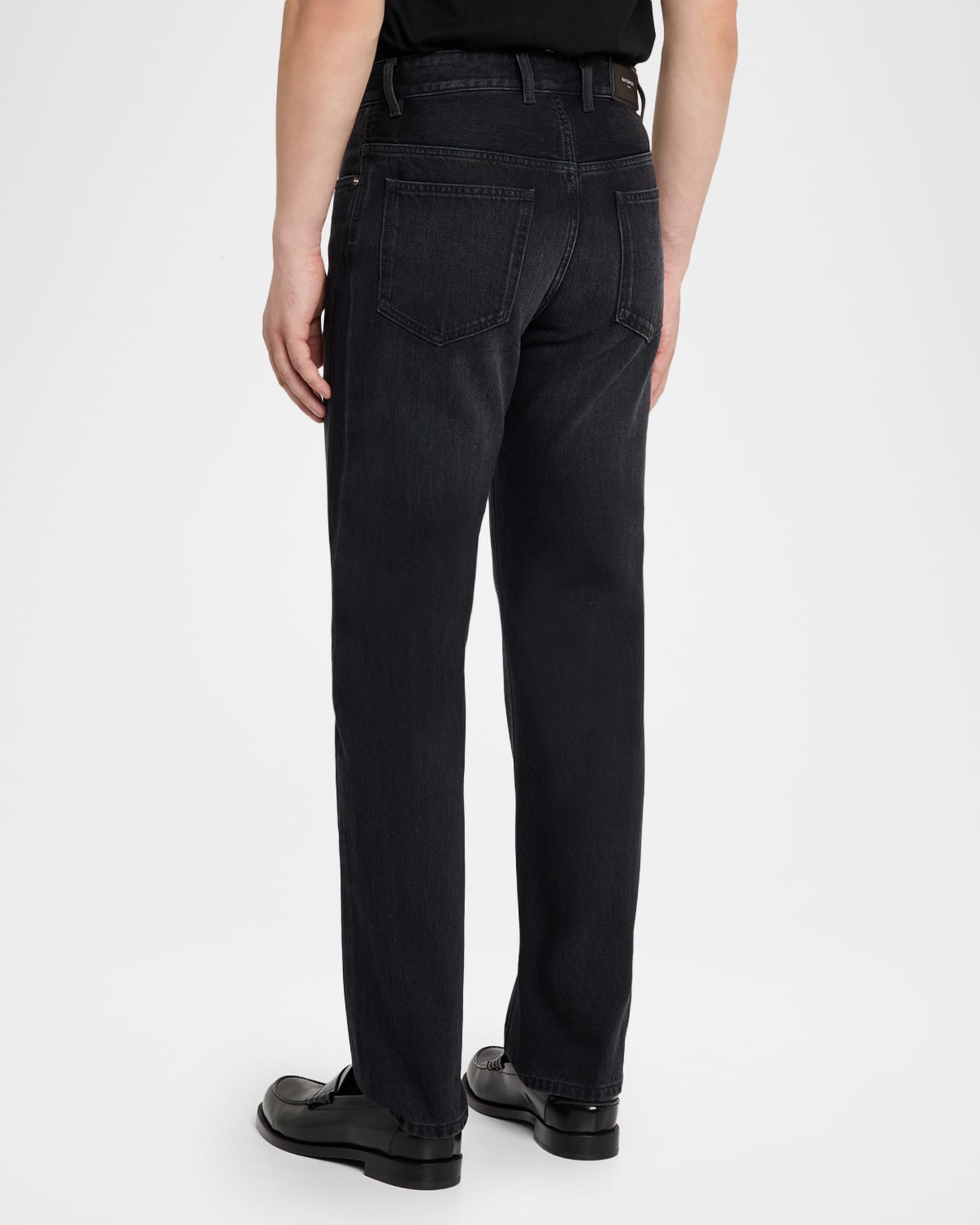 パンツ 14SS GIVENCHY Straight Black Denim Pants Givenchy Men's Straight-Fit Black Denim Jeans | Neiman Marcus