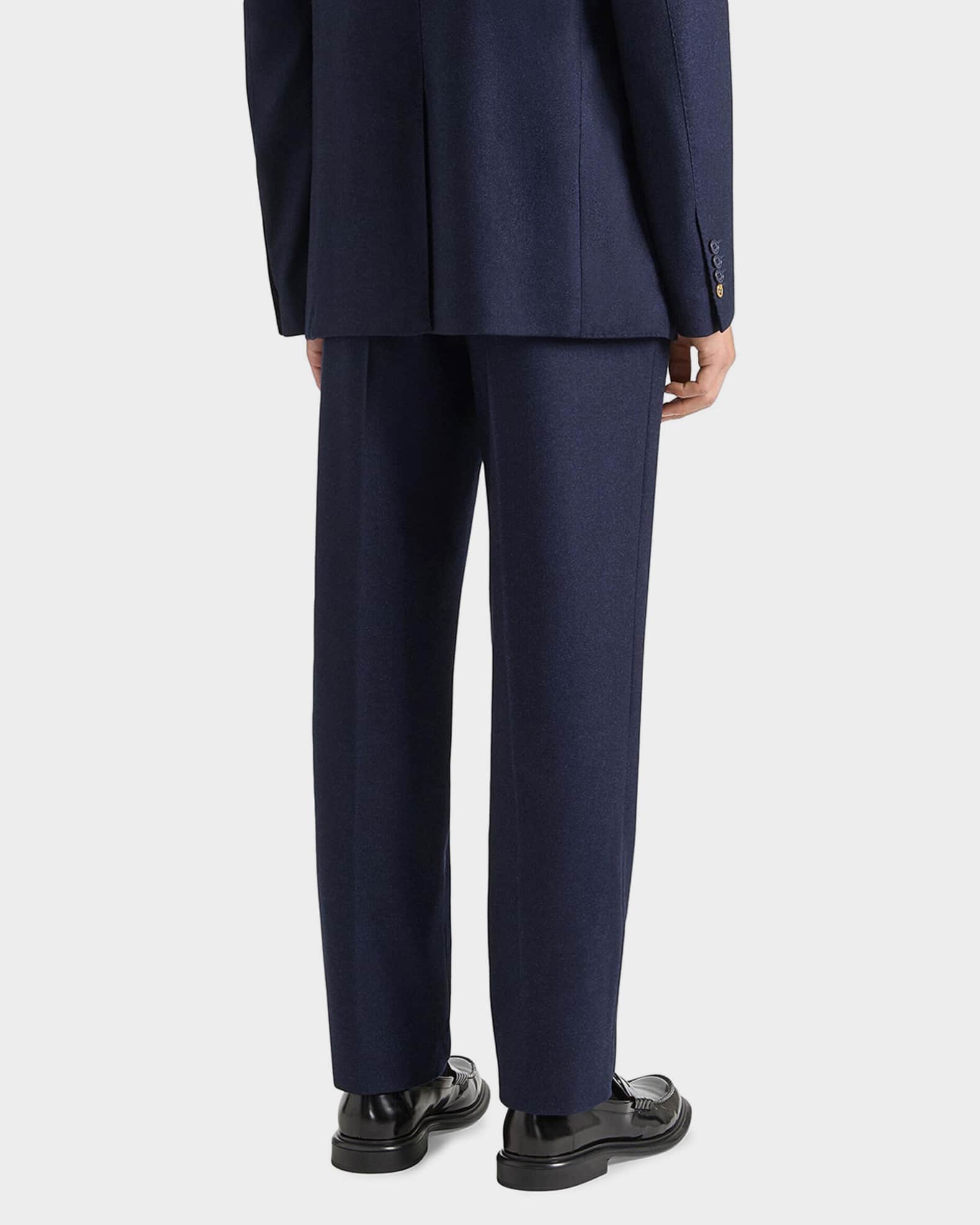 Givenchy Men's Relaxed Wool-Blend Trousers | Neiman Marcus