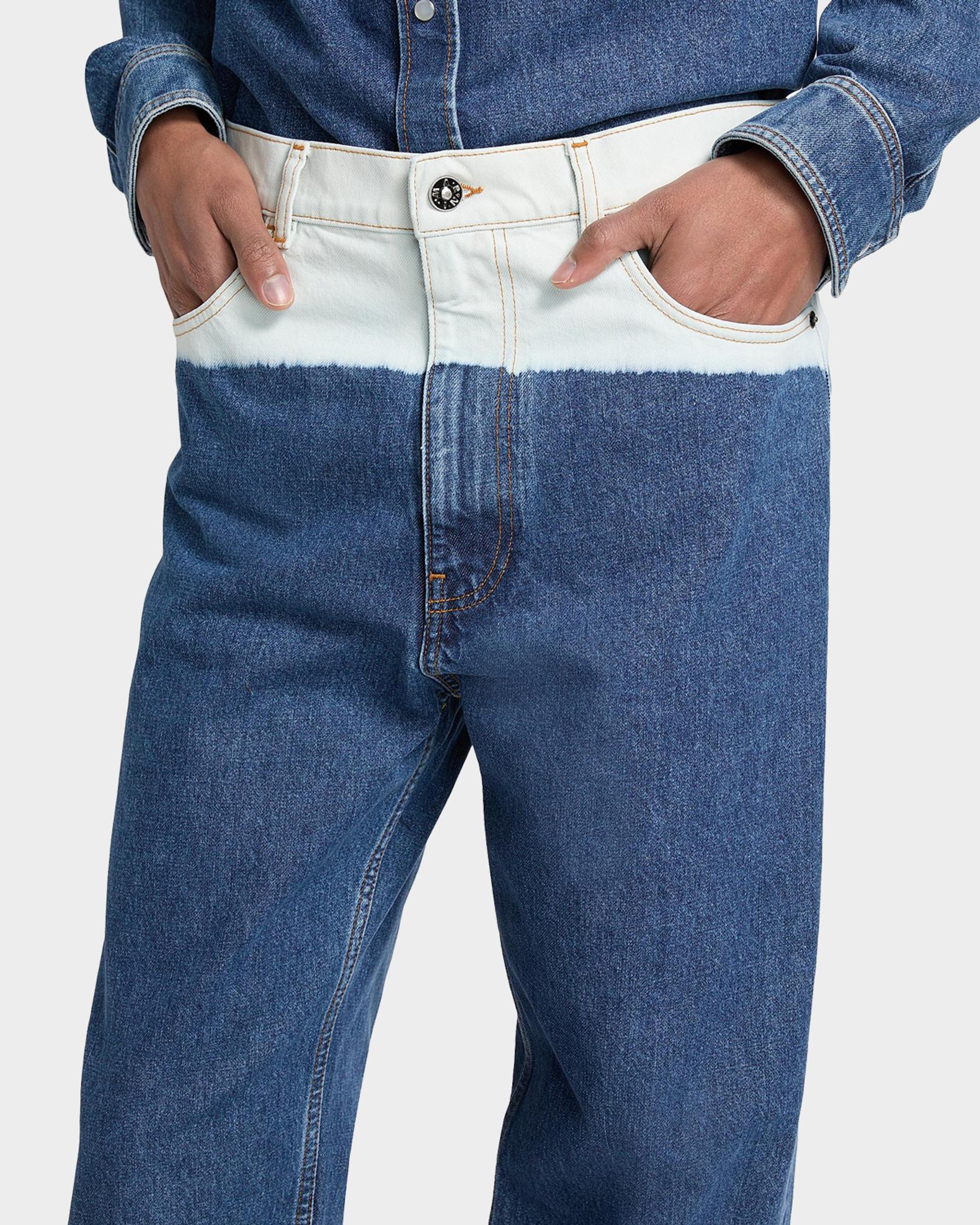 Marni Men's Degrade Bleach Denim Wide-Leg Jeans | Neiman Marcus