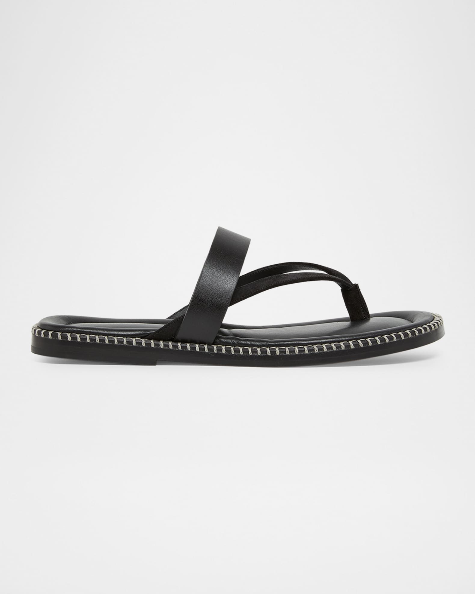 Dries Van Noten Men's Thong Leather Sandals | Neiman Marcus