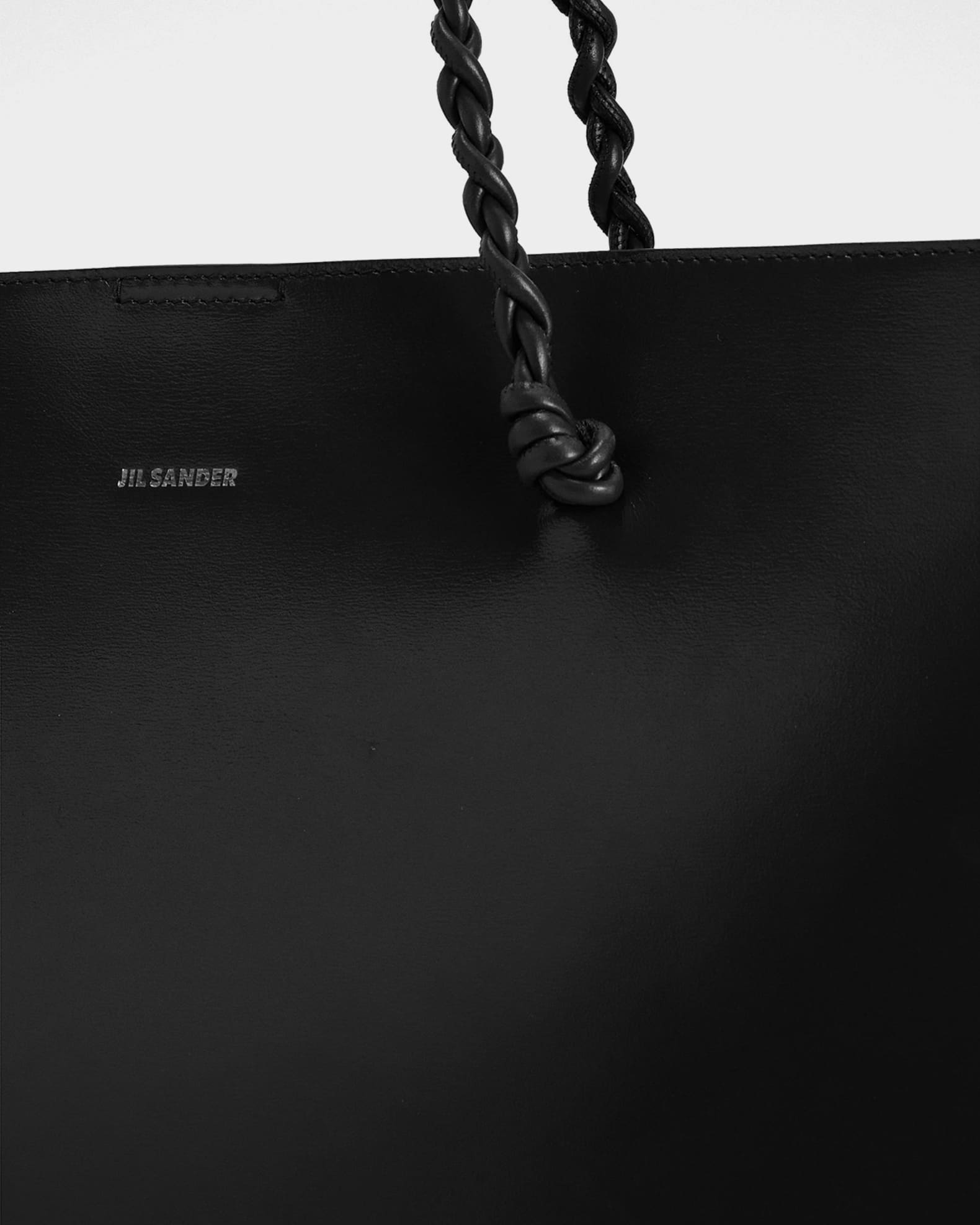 Jil Sander Tangle Knot-Embellished Shopping Tote Bag | Neiman Marcus