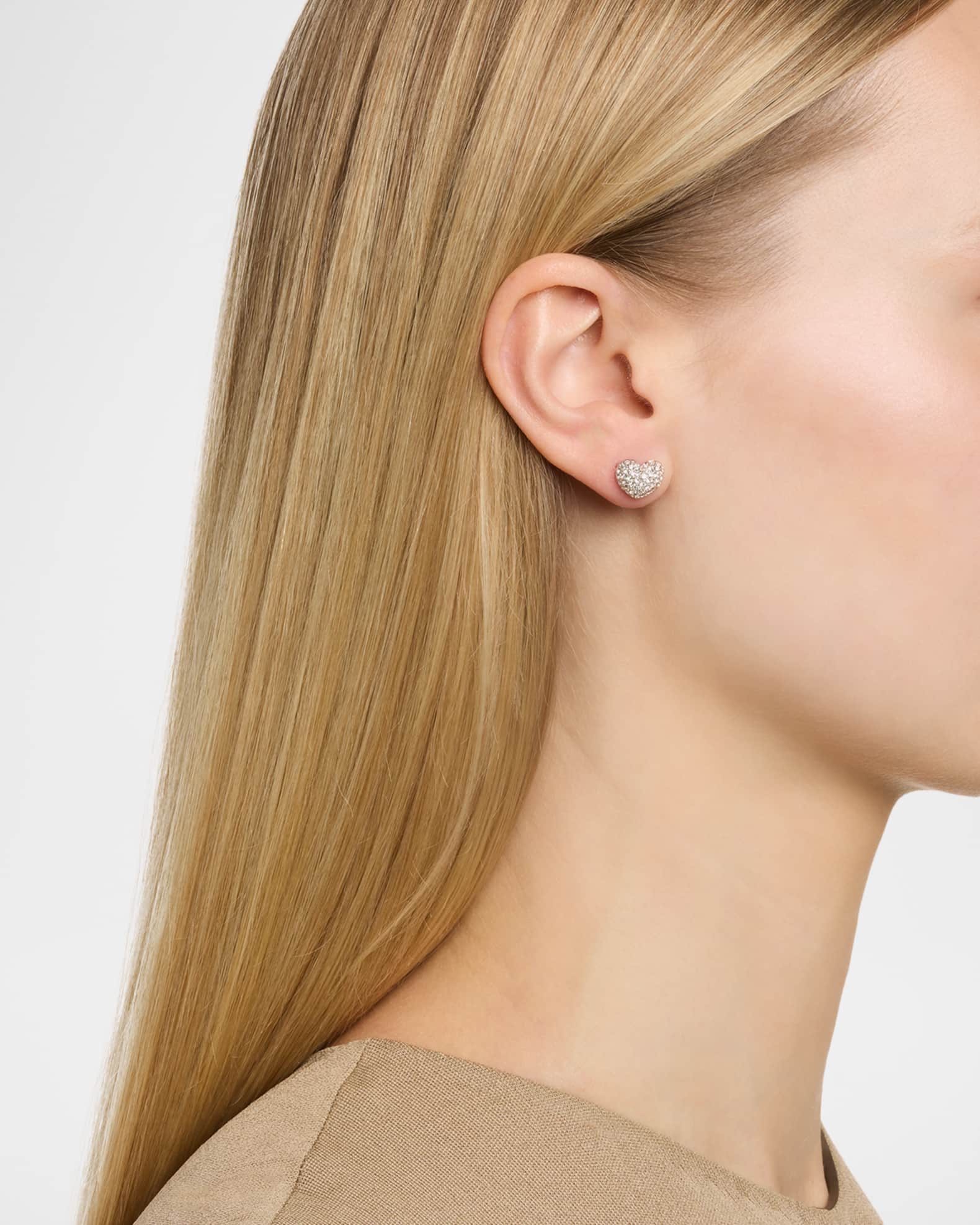 Marc Jacobs The Heart Pave Earrings | Neiman Marcus