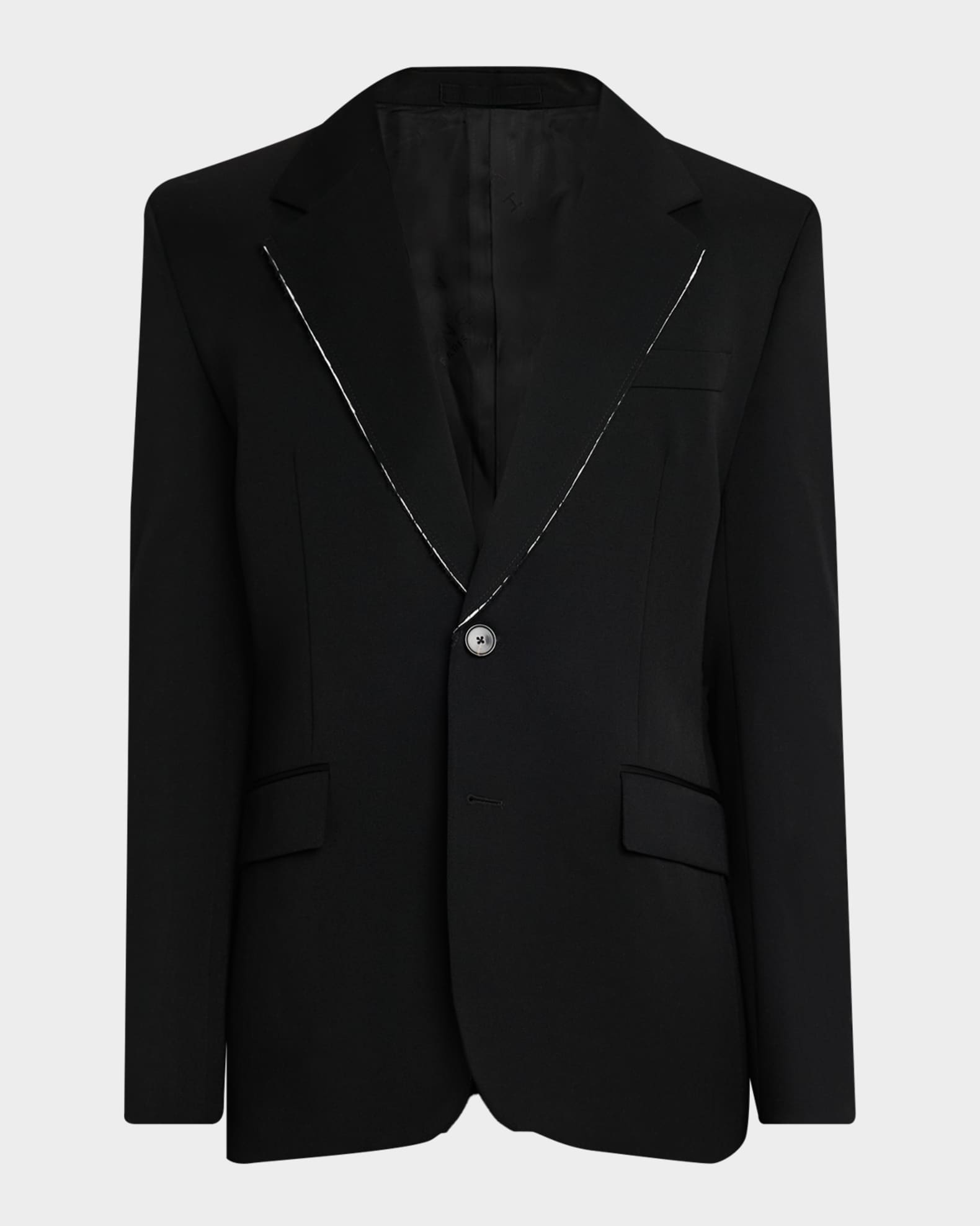 Givenchy AW13 ジッパーテーラードジャケット Givenchy Men's Fitted Wool Raw-Edge Two-Button Blazer | Neiman Marcus