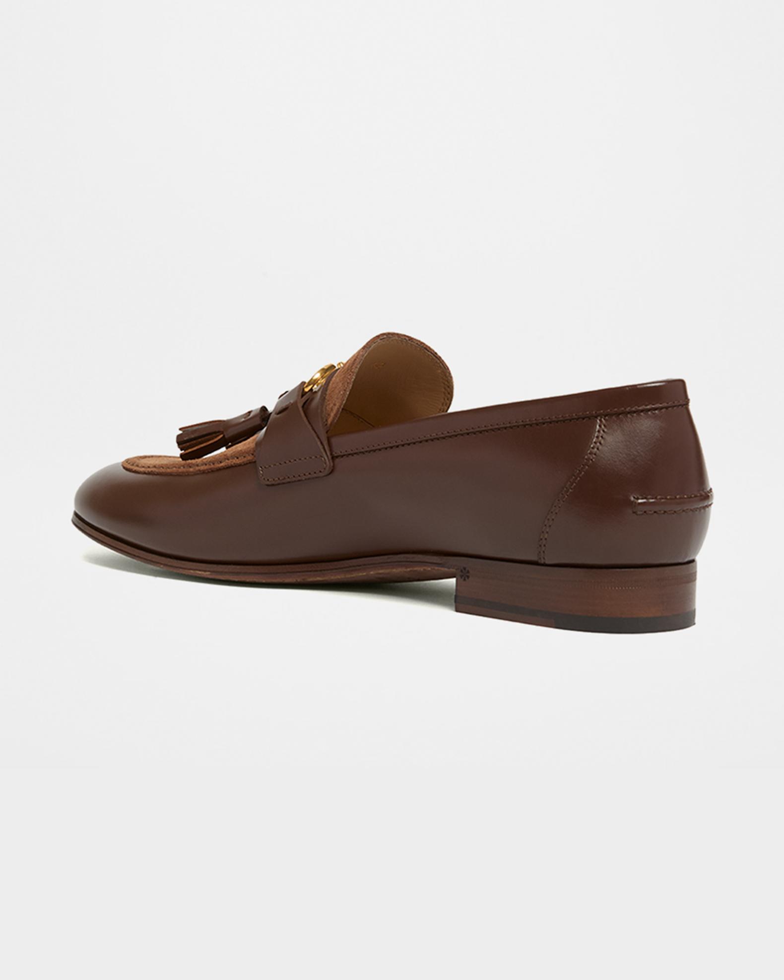 Valentino Garavani Brown Calfskin Slip-On Men\'s Loafers Valentino Garavani Men main image 4