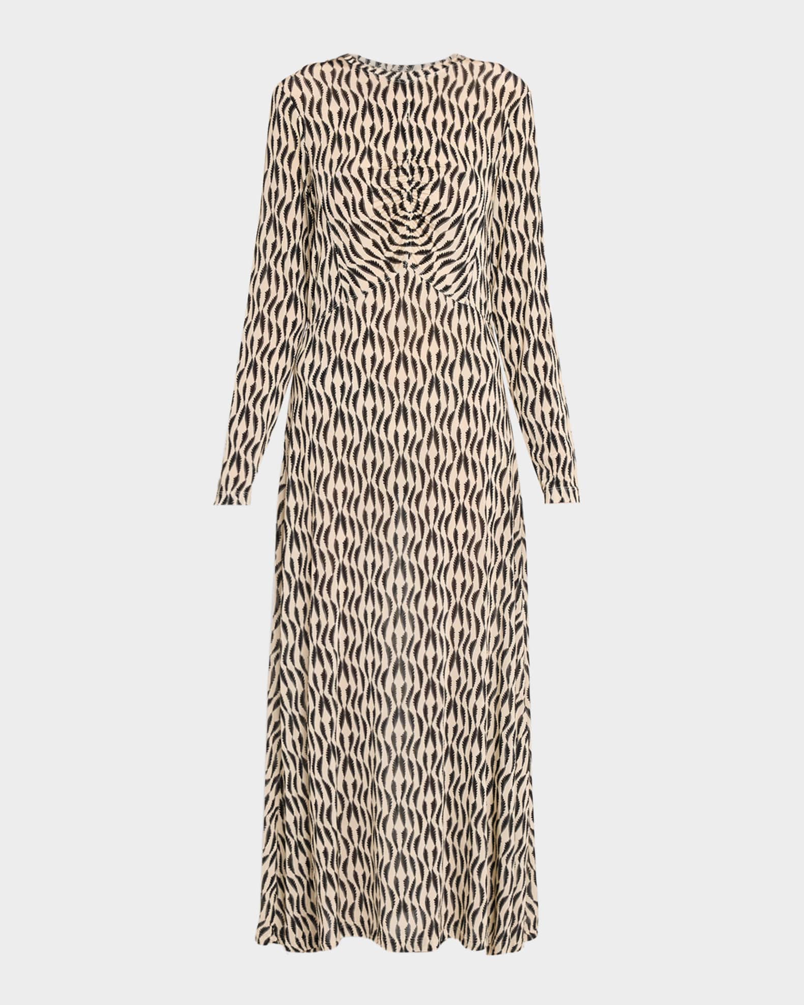 Ulla Johnson Naia Printed Jersey Maxi Dress, Silhouette, Women's, S, Casual & Work Dresses Maxi Dresses
