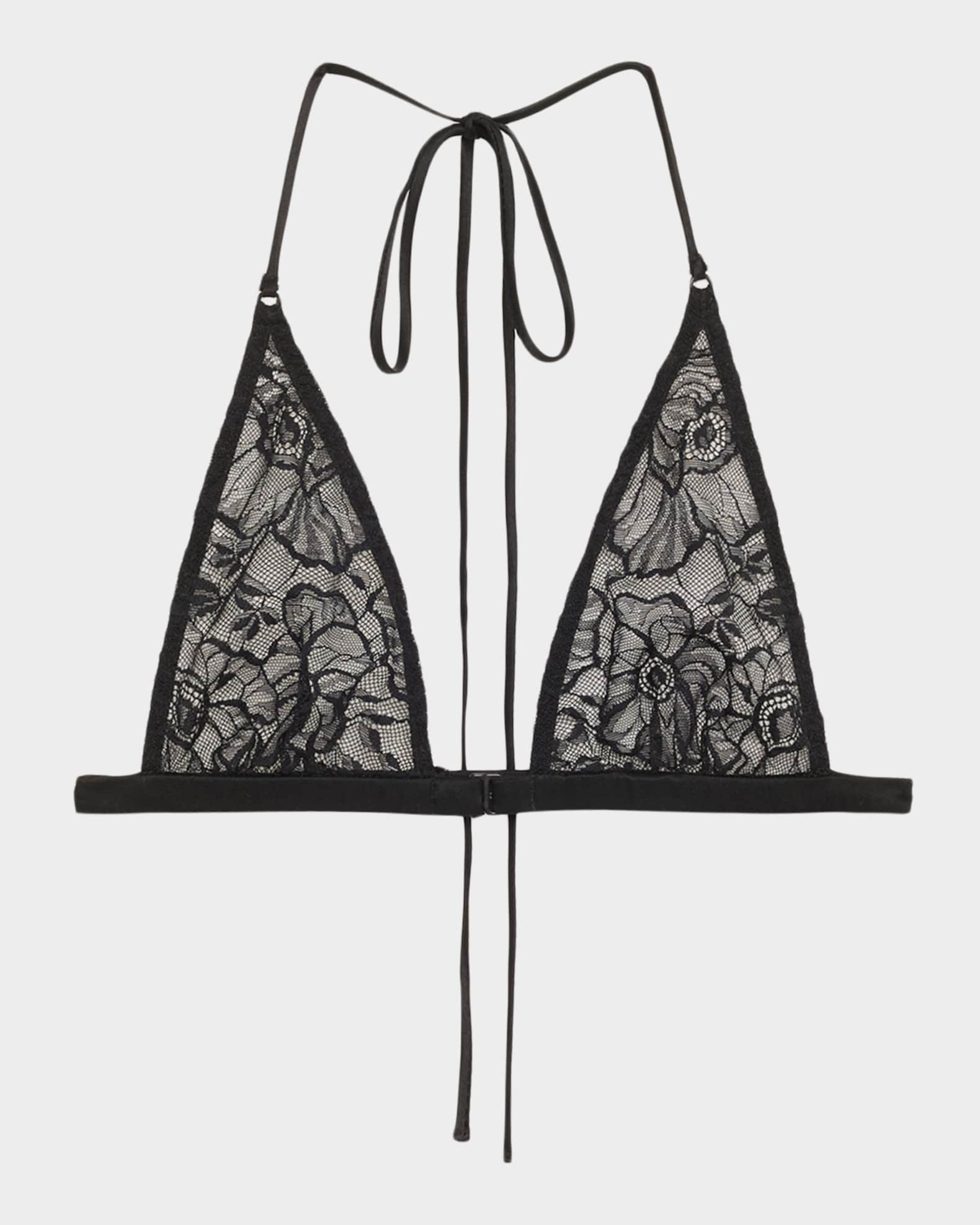 Kiki De Montparnasse Michelia Floral Lace Soft Triangle Bra