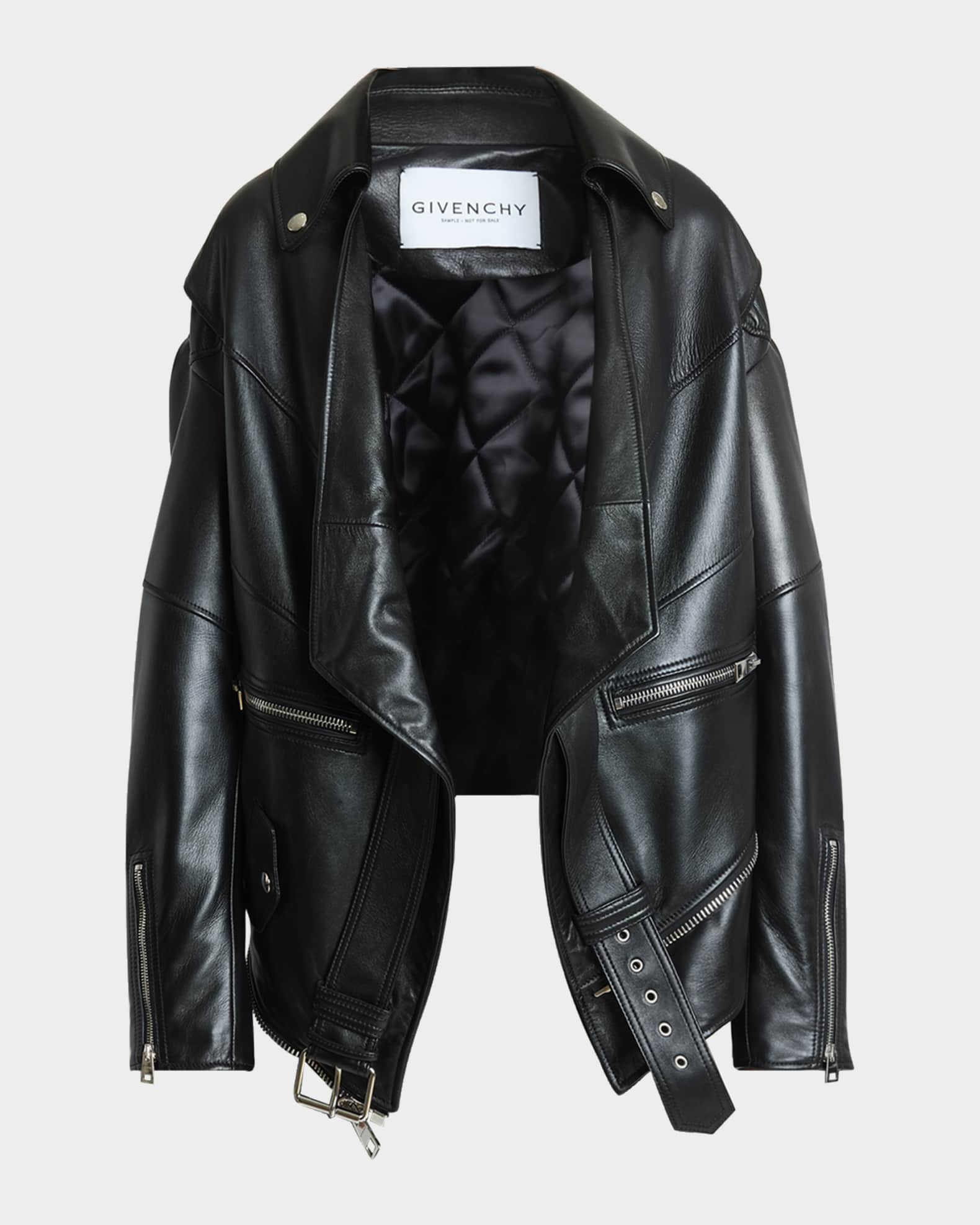 ジャケット・アウター NTRUL MODERN LEATHER JACKET DISSONANCE Givenchy Upside Down Leather Moto Jacket | Neiman Marcus